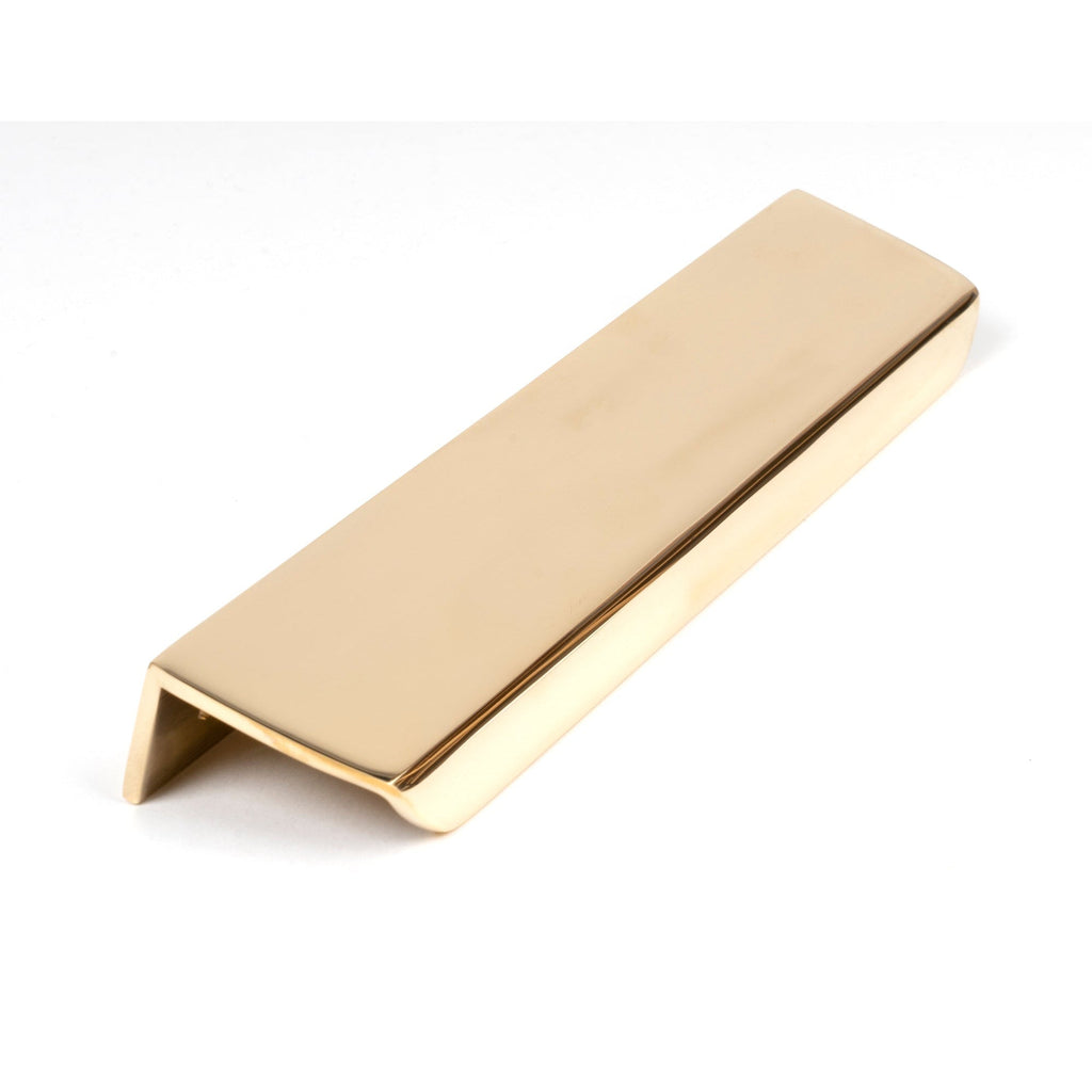 Polished Brass 200mm Moore Edge Pull | From The Anvil-Cabinet Pulls-Yester Home