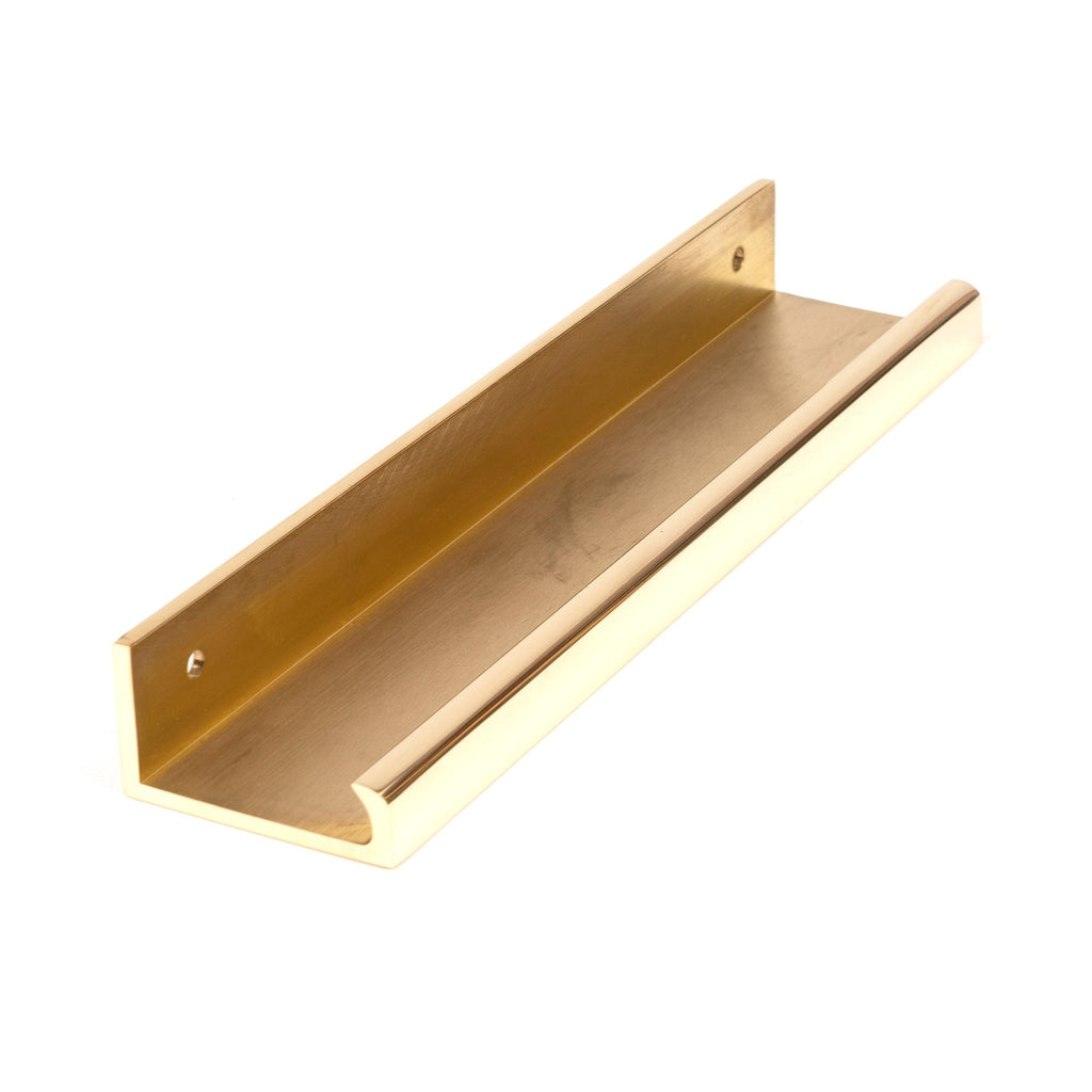 Polished Brass 200mm Plain Edge Pull | From The Anvil-Cabinet Pulls-Yester Home