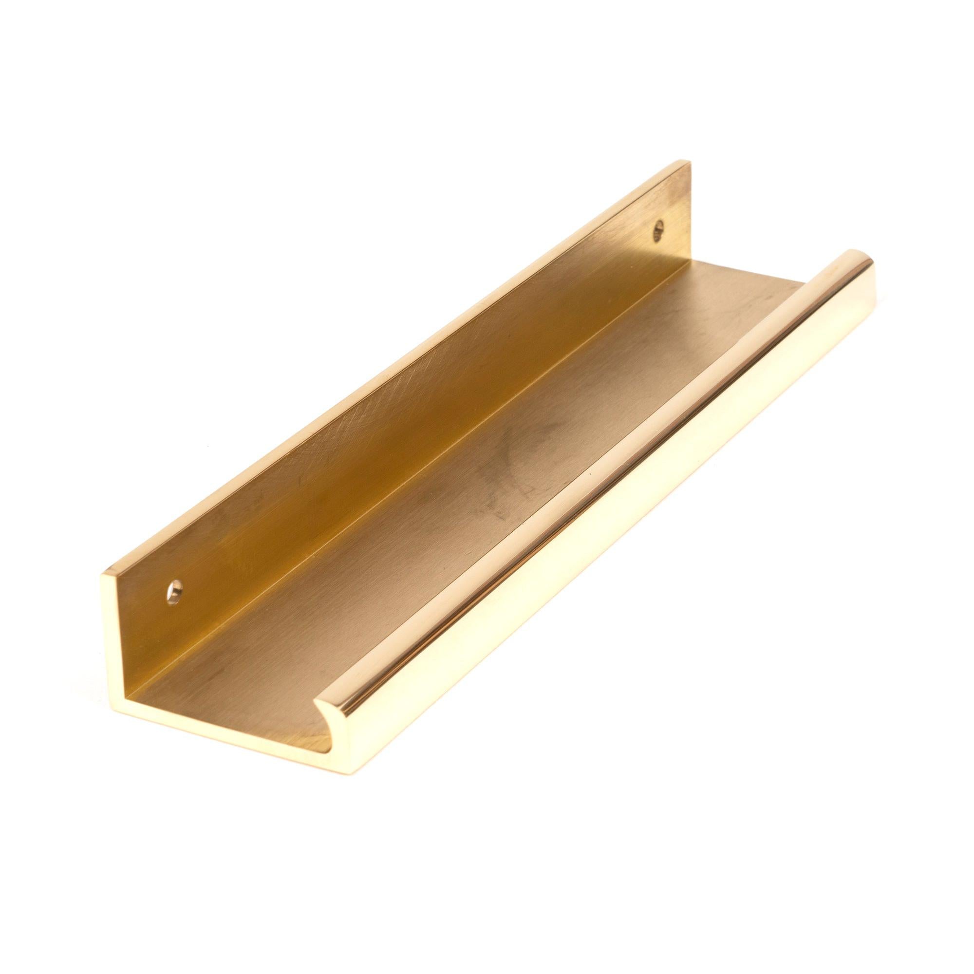 Polished Brass 200mm Plain Edge Pull | From The Anvil - Cabinet Pulls - From The Anvil - Yester Home