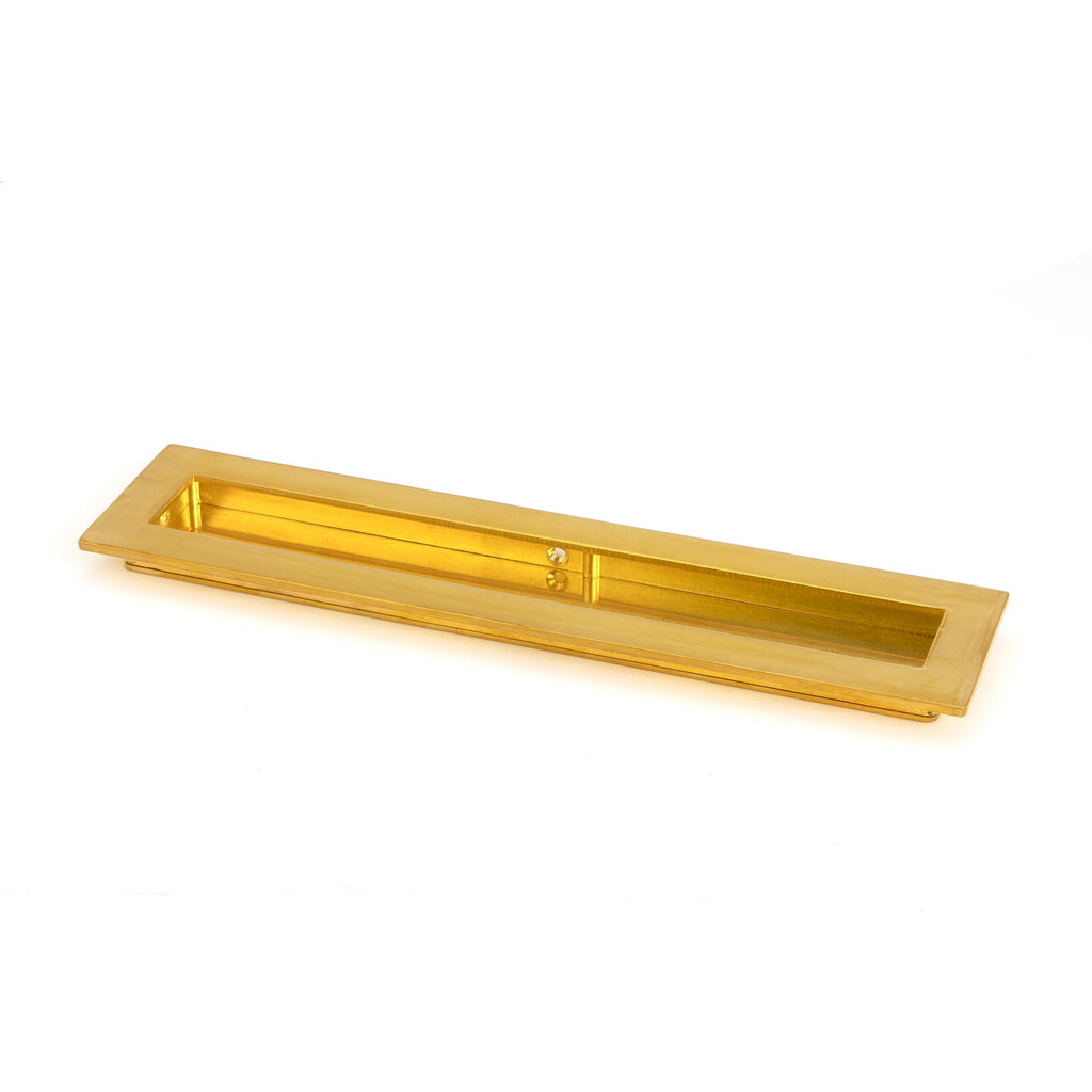 Polished Brass 250mm Plain Rectangular Pull | From The Anvil-Cabinet Pulls-Yester Home