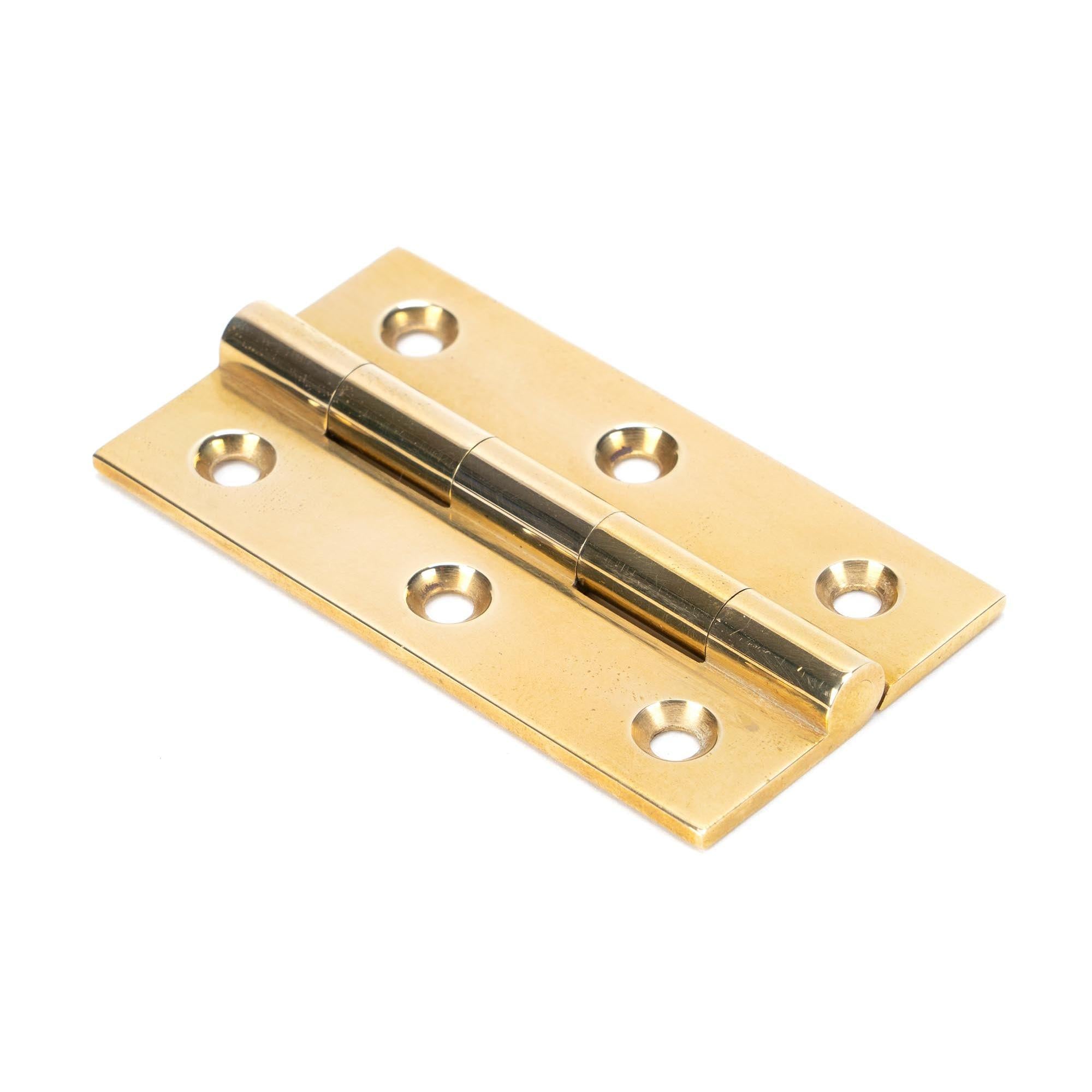 Polished Brass 2.5" Butt Hinge (pair) | From The Anvil - Butt Hinges - From The Anvil - Yester Home