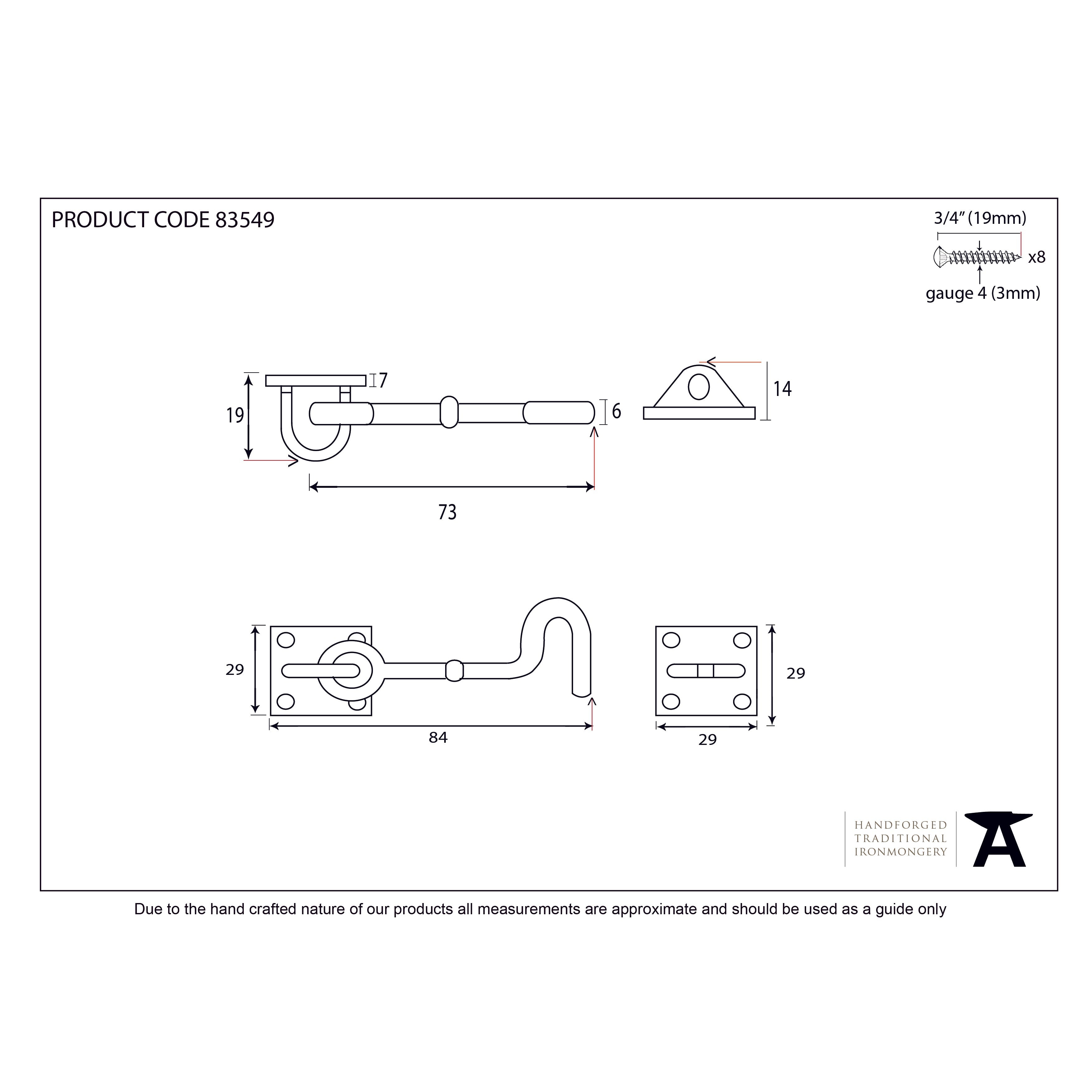 Polished Brass 3" Cabin Hook | From The Anvil-Cabin Hooks-Yester Home
