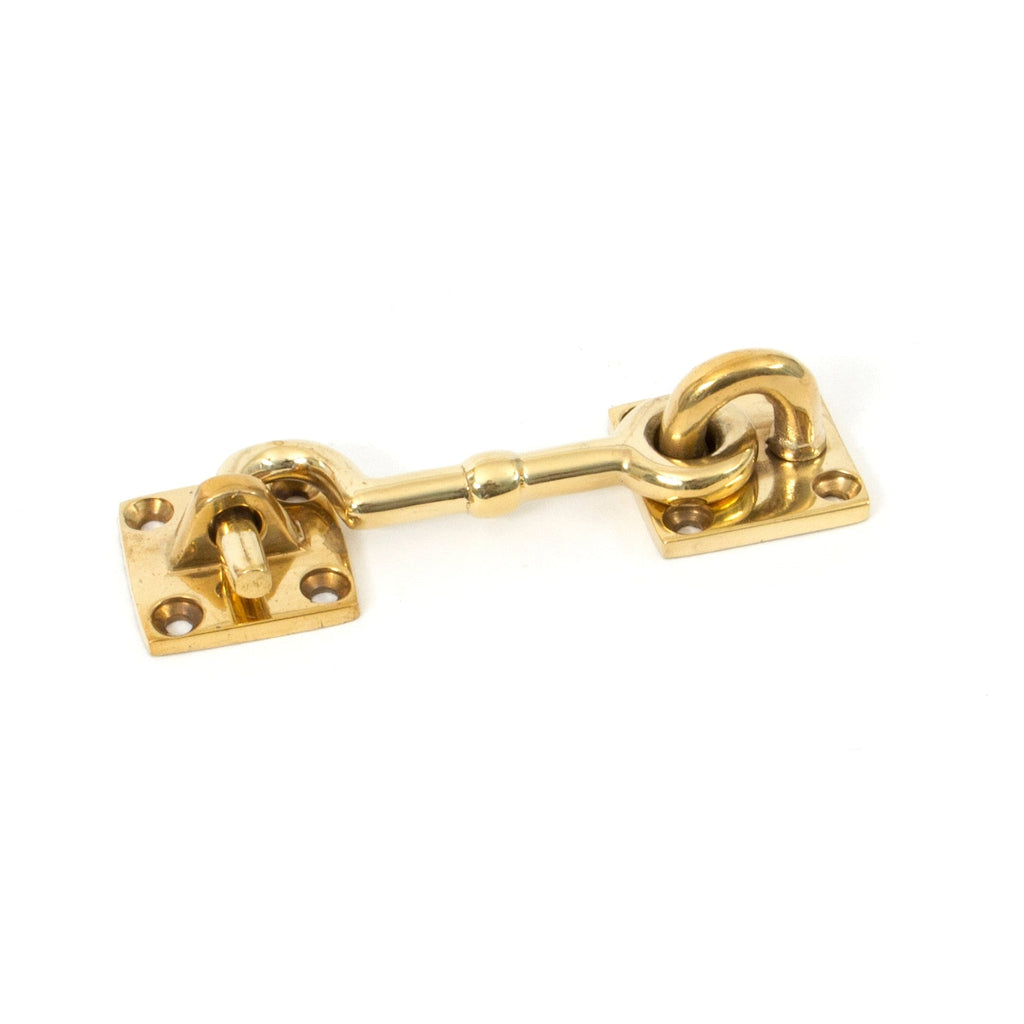Polished Brass 3" Cabin Hook | From The Anvil-Cabin Hooks-Yester Home