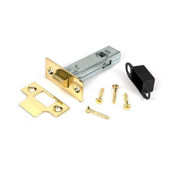 Polished Brass 3" Tubular Mortice Latch - Latches - From The Anvil - Yester Home