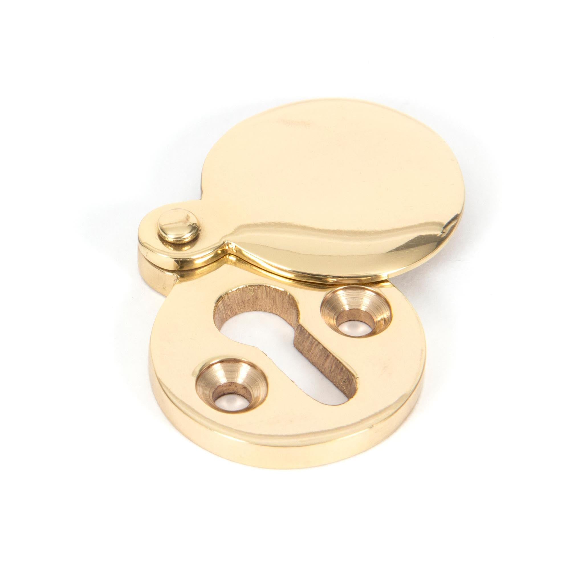 Polished Brass 30mm Round Escutcheon | From The Anvil - Escutcheons - From The Anvil - Yester Home