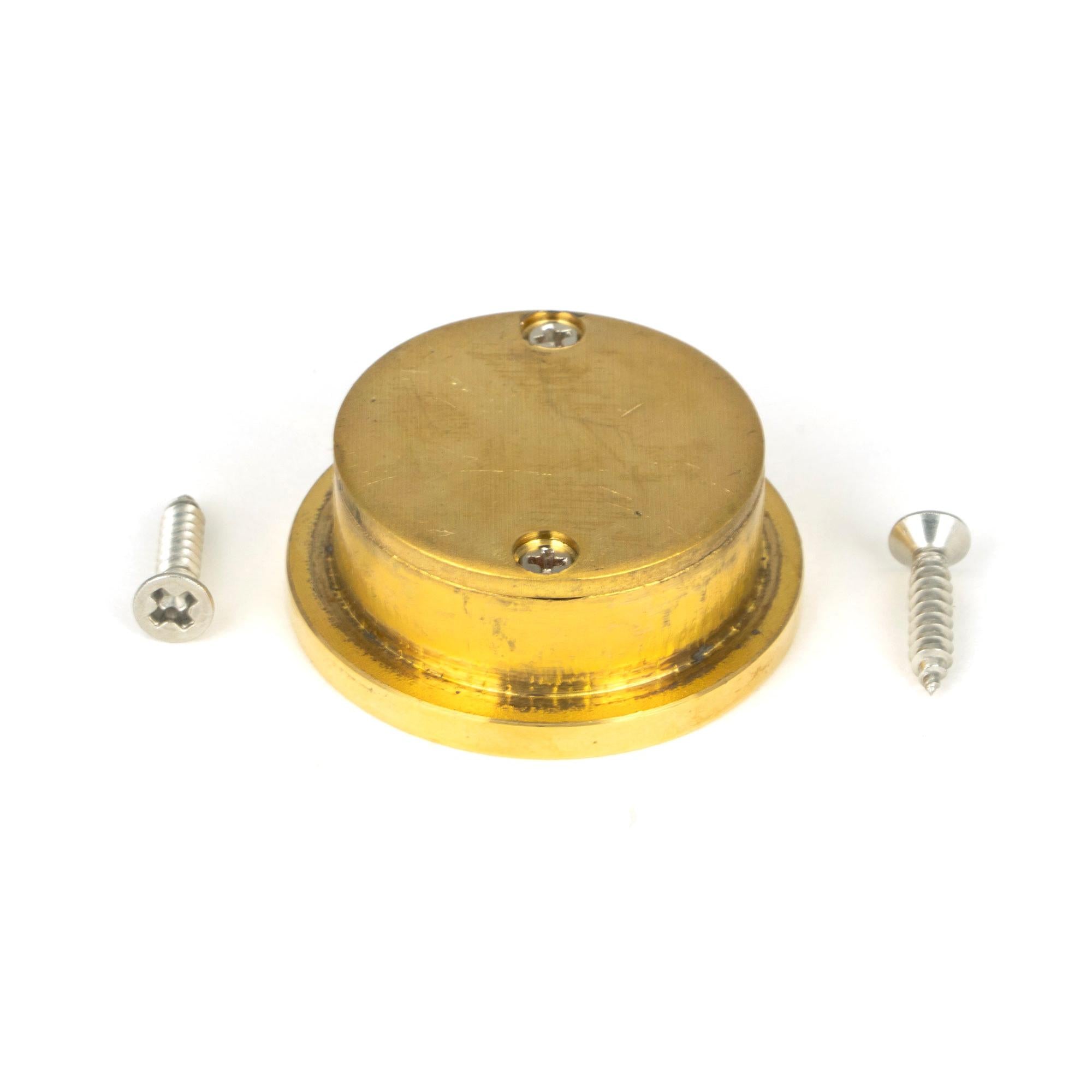 Polished Brass 34mm Round Finger Edge Pull | From The Anvil - Cabinet Pulls - From The Anvil - Yester Home