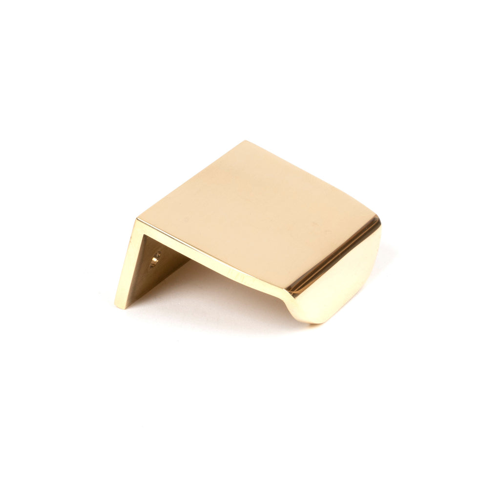 Polished Brass 50mm Moore Edge Pull | From The Anvil-Cabinet Pulls-Yester Home