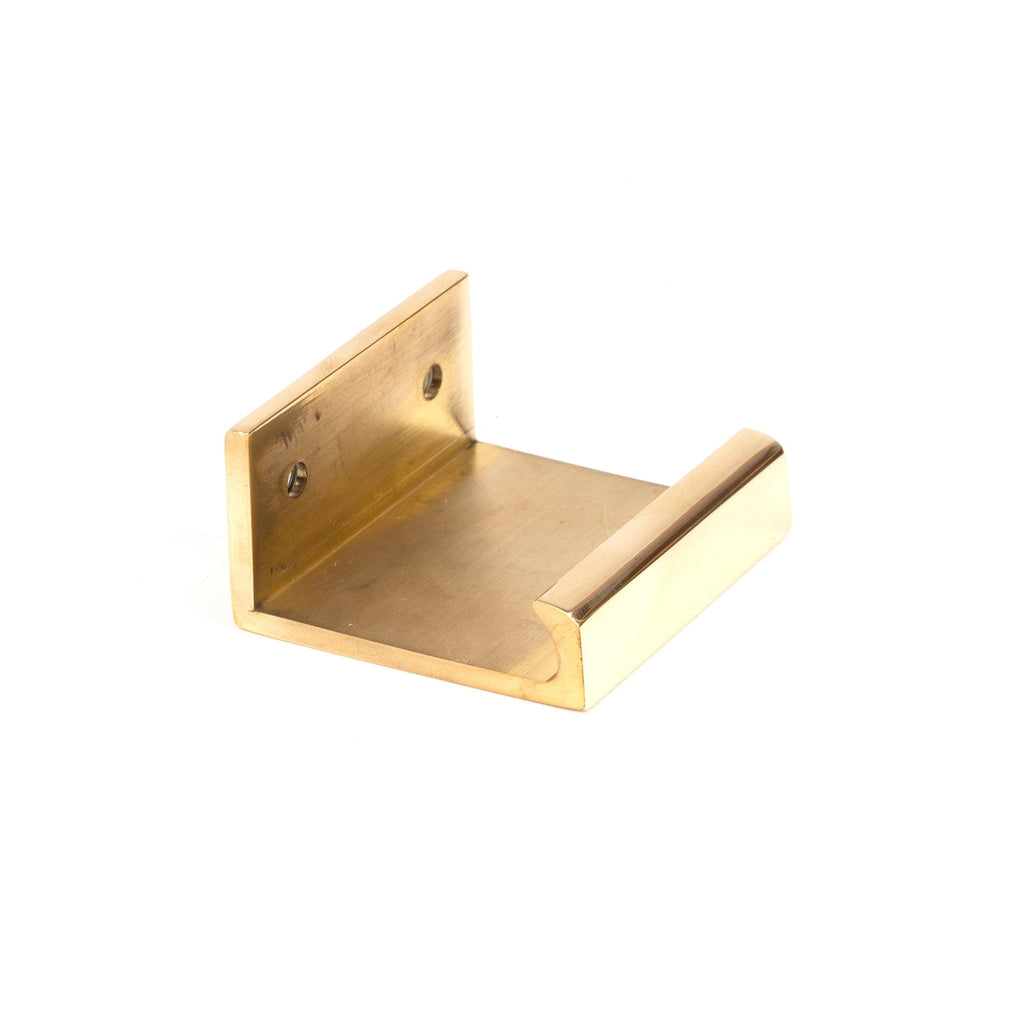 Polished Brass 50mm Plain Edge Pull | From The Anvil-Cabinet Pulls-Yester Home