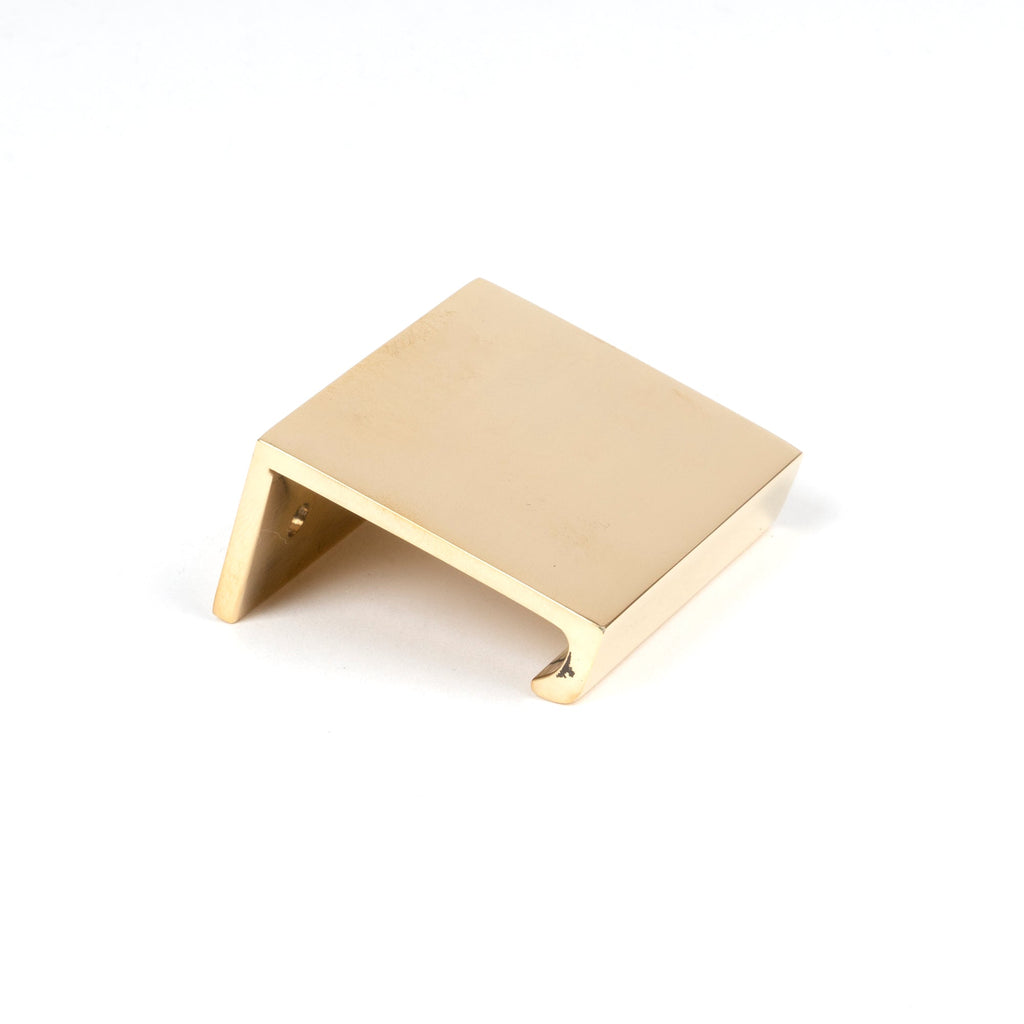Polished Brass 50mm Plain Edge Pull | From The Anvil-Cabinet Pulls-Yester Home