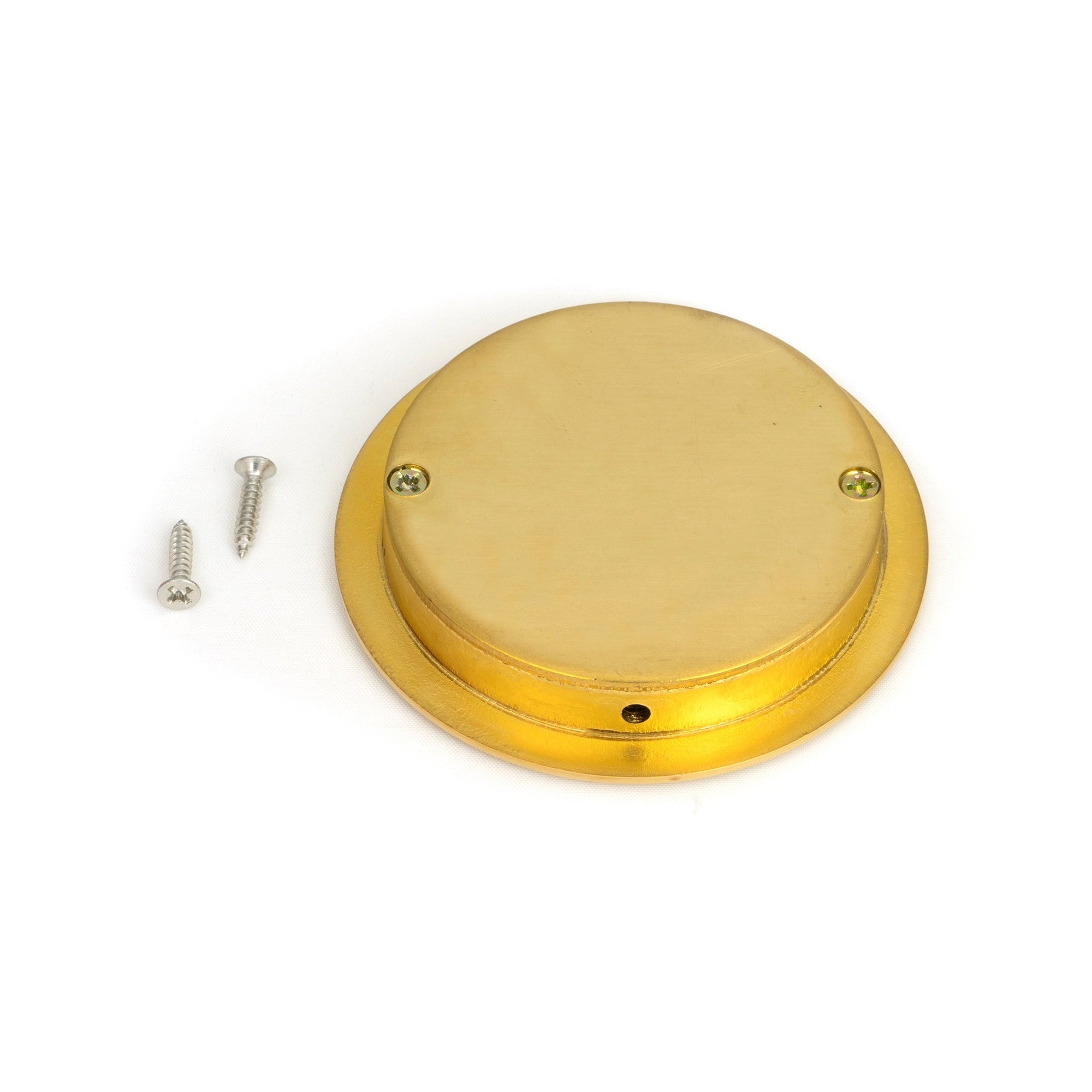 Polished Brass 75mm Art Deco Round Pull | From The Anvil-Cabinet Pulls-Yester Home
