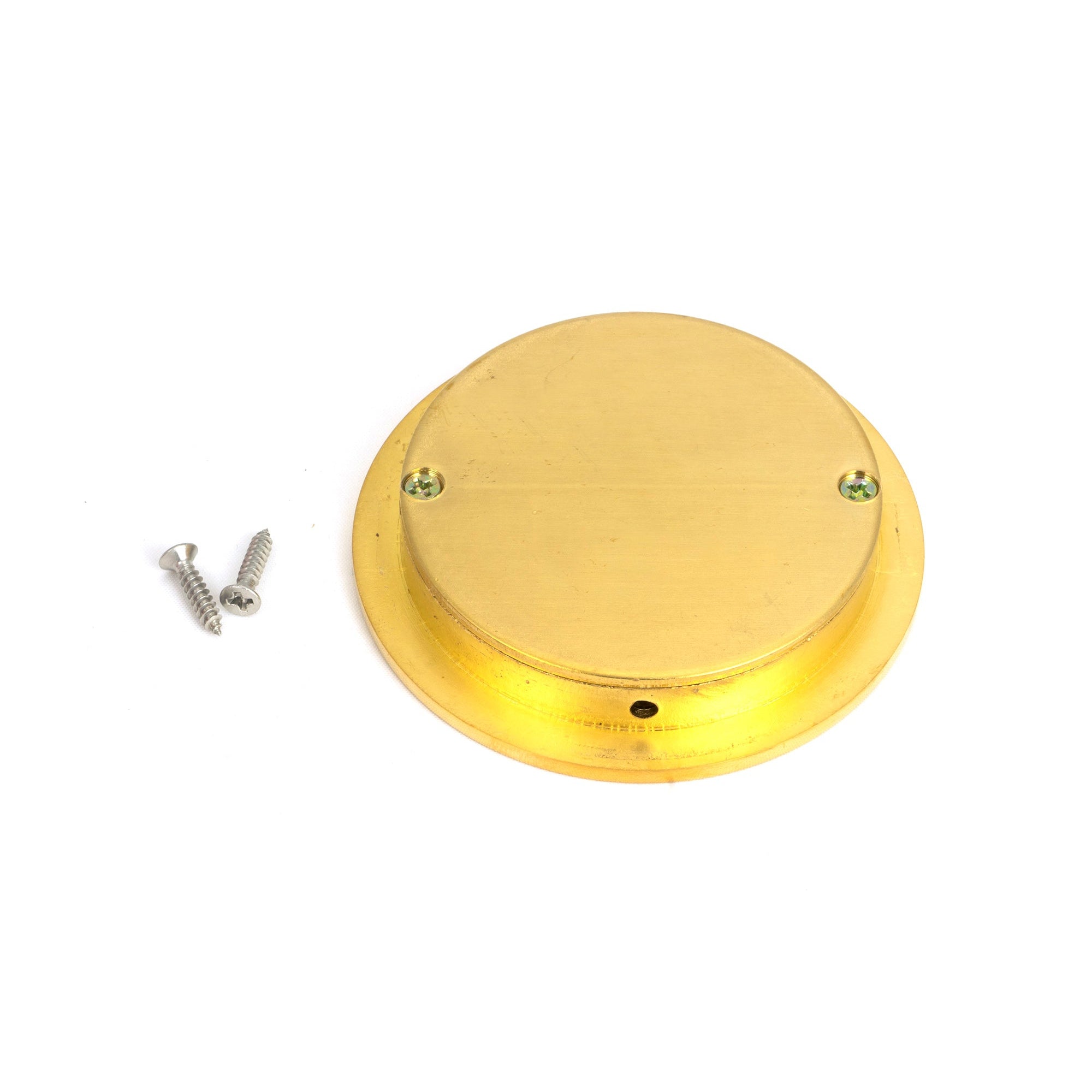 Polished Brass 75mm Plain Round Pull | From The Anvil-Cabinet Pulls-Yester Home