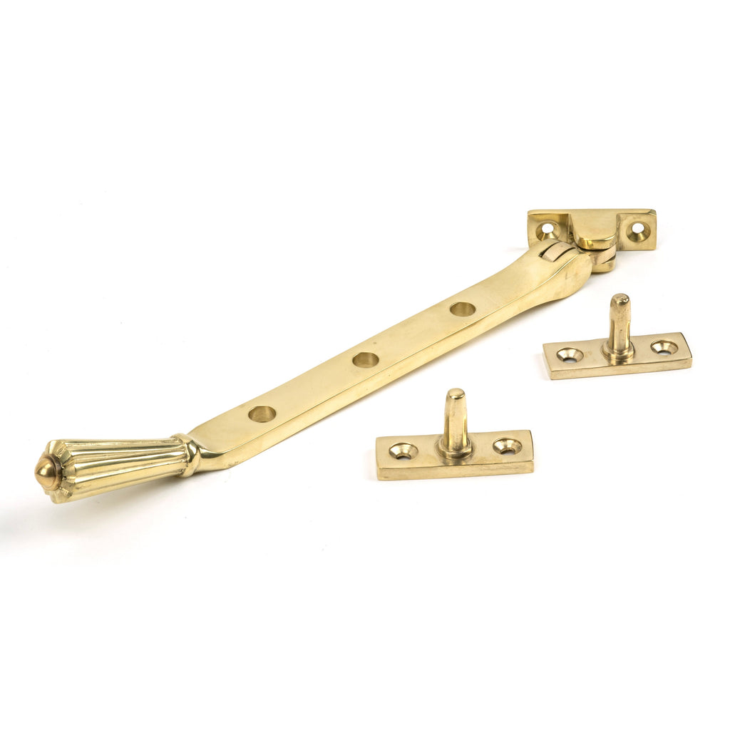 Polished Brass 8" Hinton Stay | From The Anvil-Stays-Yester Home