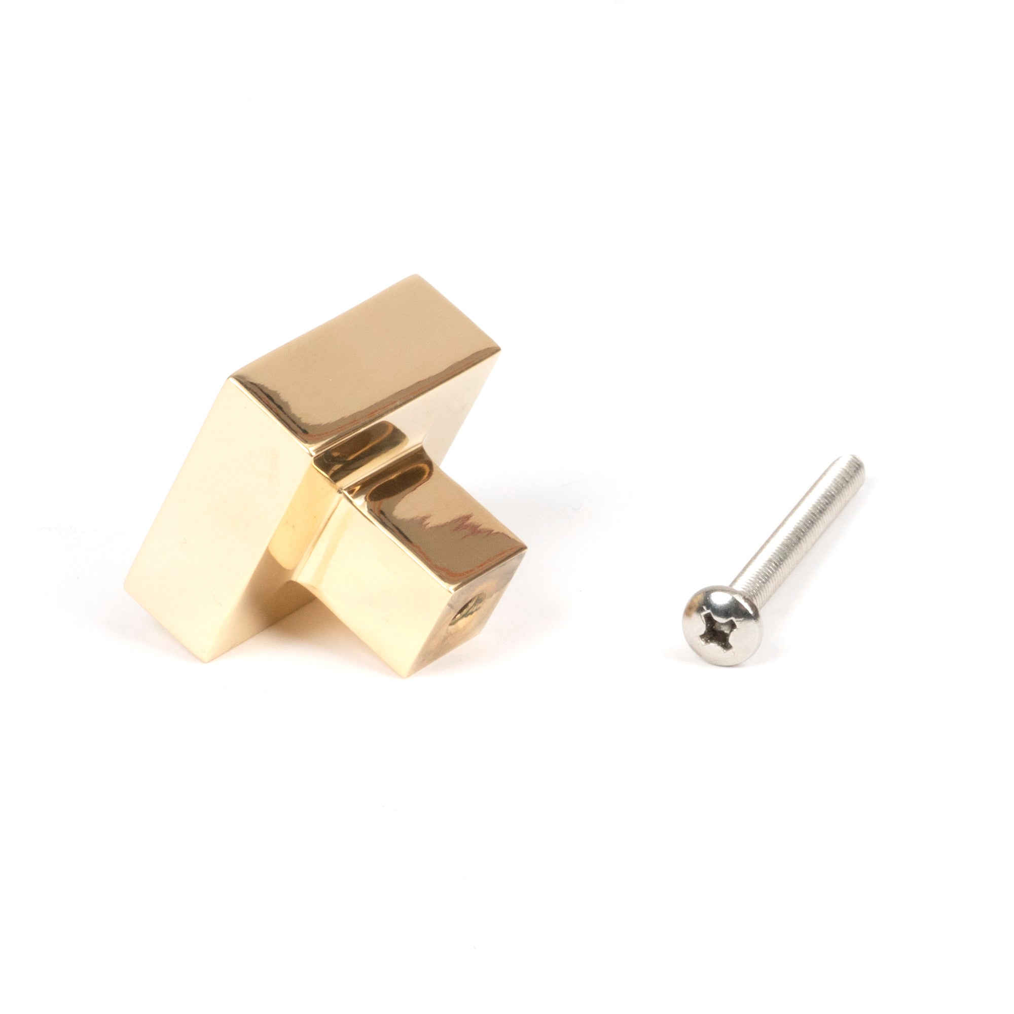 Polished Brass Albers Cabinet Knob - 30mm | From The Anvil-Cabinet Knobs-Yester Home
