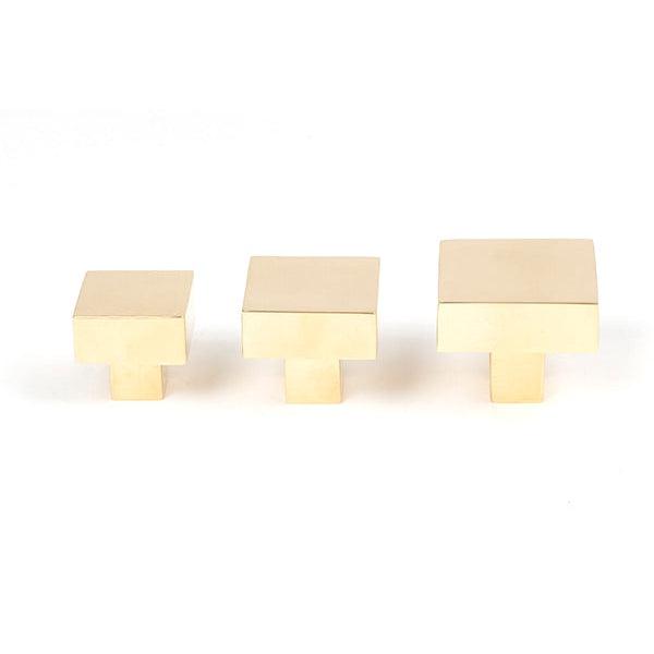 Polished Brass Albers Cabinet Knob - 30mm | From The Anvil-Cabinet Knobs-Yester Home