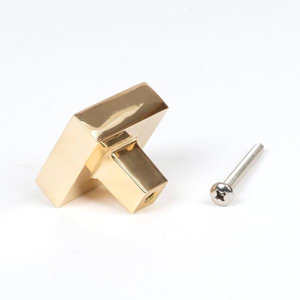 Polished Brass Albers Cabinet Knob - 35mm | From The Anvil-Cabinet Knobs-Yester Home