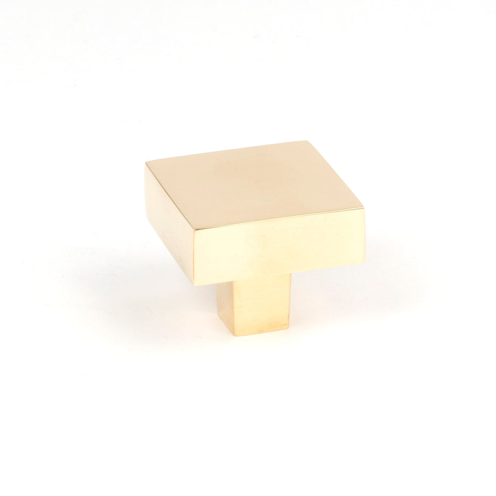 Polished Brass Albers Cabinet Knob - 35mm | From The Anvil-Cabinet Knobs-Yester Home