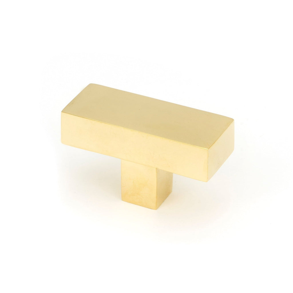 Polished Brass Albers T-Bar | From The Anvil-Cabinet Knobs-Yester Home