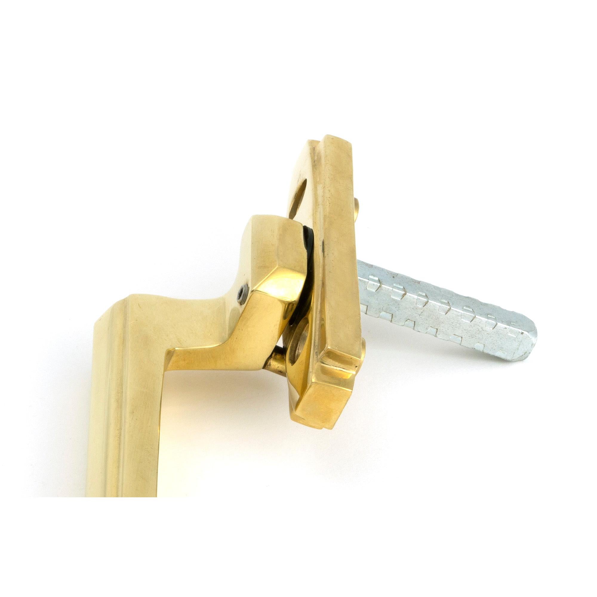 Polished Brass Art Deco Espag - LH - Espag. Fasteners - From The Anvil - Yester Home