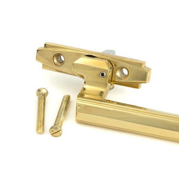Polished Brass Art Deco Espag - LH - Espag. Fasteners - From The Anvil - Yester Home