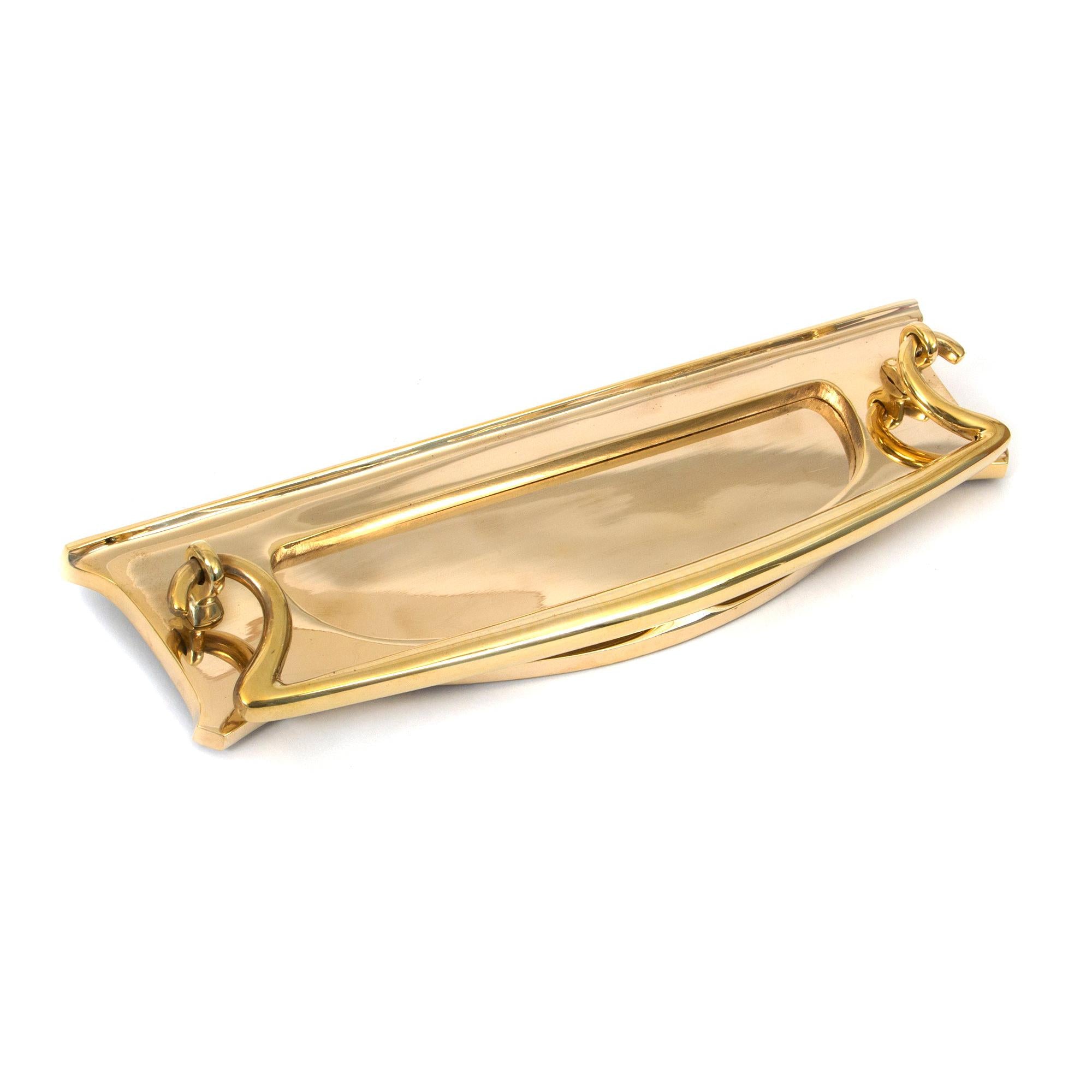 Polished Brass Art Deco Letter Plate | From The Anvil - Letter Plates - From The Anvil - Yester Home