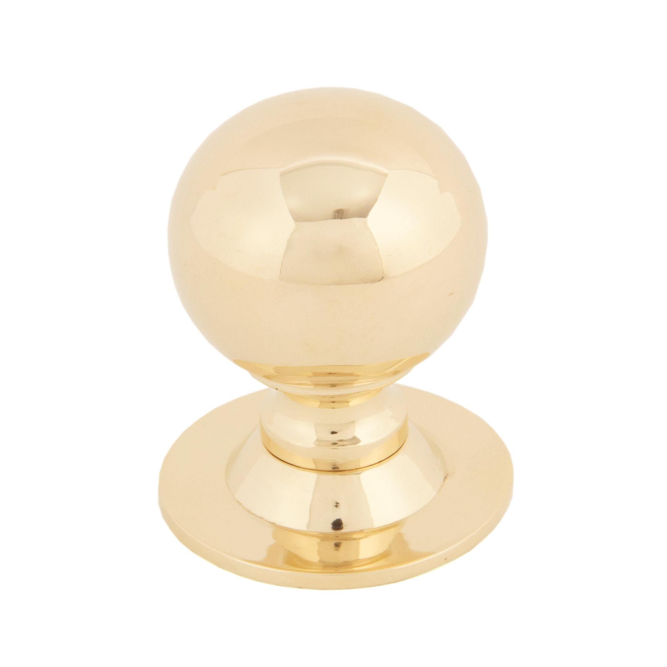 Polished Brass Ball Cabinet Knob 31mm | From The Anvil - Cabinet Knobs - From The Anvil - Yester Home