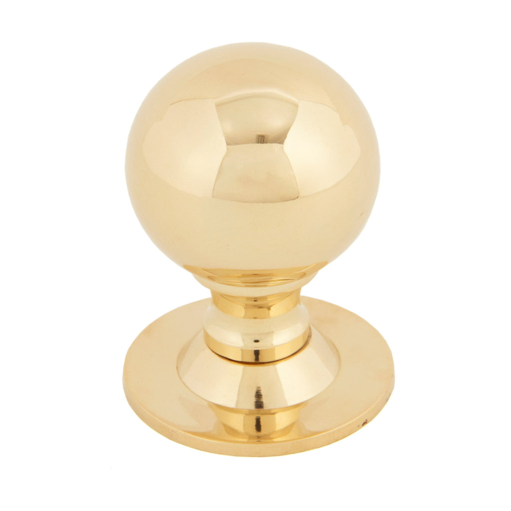 Polished Brass Ball Cabinet Knob 39mm | From The Anvil-Cabinet Knobs-Yester Home