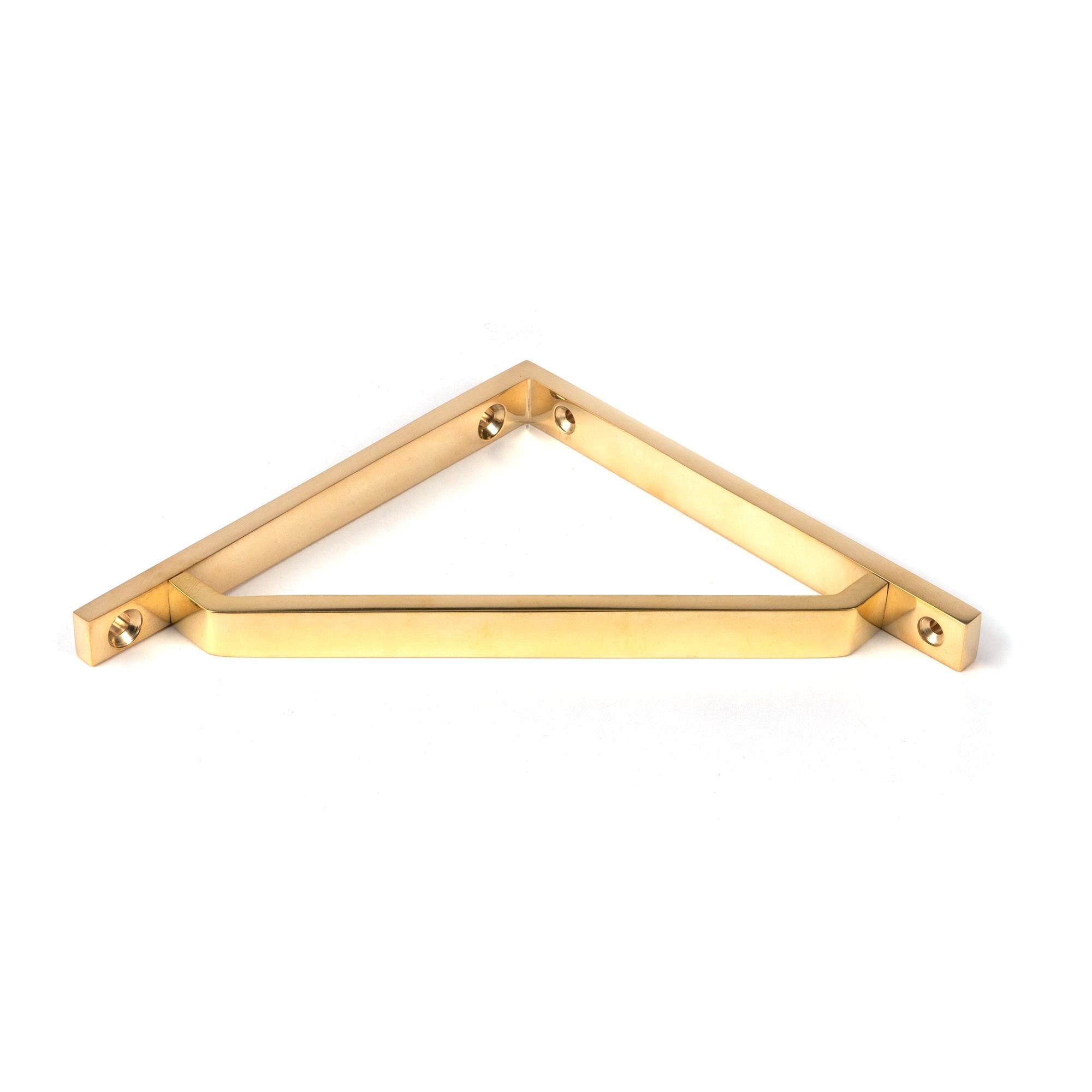 Polished Brass Barton Shelf Bracket (150mm x 150mm) | From The Anvil - Shelf Brackets - From The Anvil - Yester Home