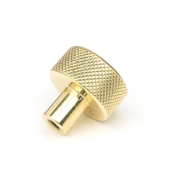Polished Brass Brompton Cabinet Knob - 25mm (No rose) | From The Anvil-Cabinet Knobs-Yester Home