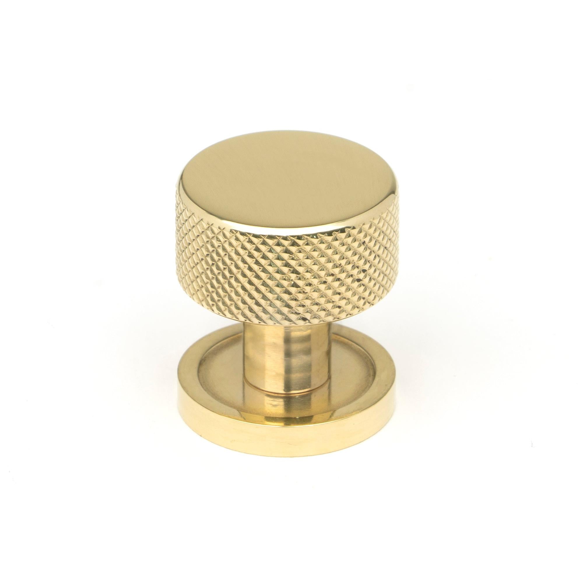 Polished Brass Brompton Cabinet Knob - 25mm (Plain) | From The Anvil - Cabinet Knobs - From The Anvil - Yester Home