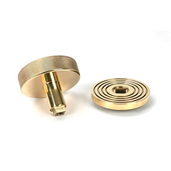 Polished Brass Brompton Centre Door Knob (Beehive) | From The Anvil-Centre Door Knobs-Yester Home