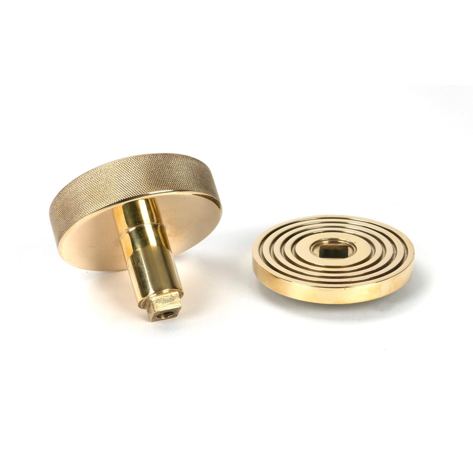 Polished Brass Brompton Centre Door Knob (Beehive) | From The Anvil - Centre Door Knobs - From The Anvil - Yester Home