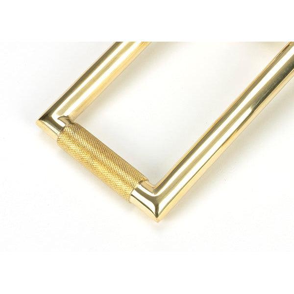 Polished Brass Brompton Door Knocker | From The Anvil-Bolt-Through Door Knockers-Yester Home