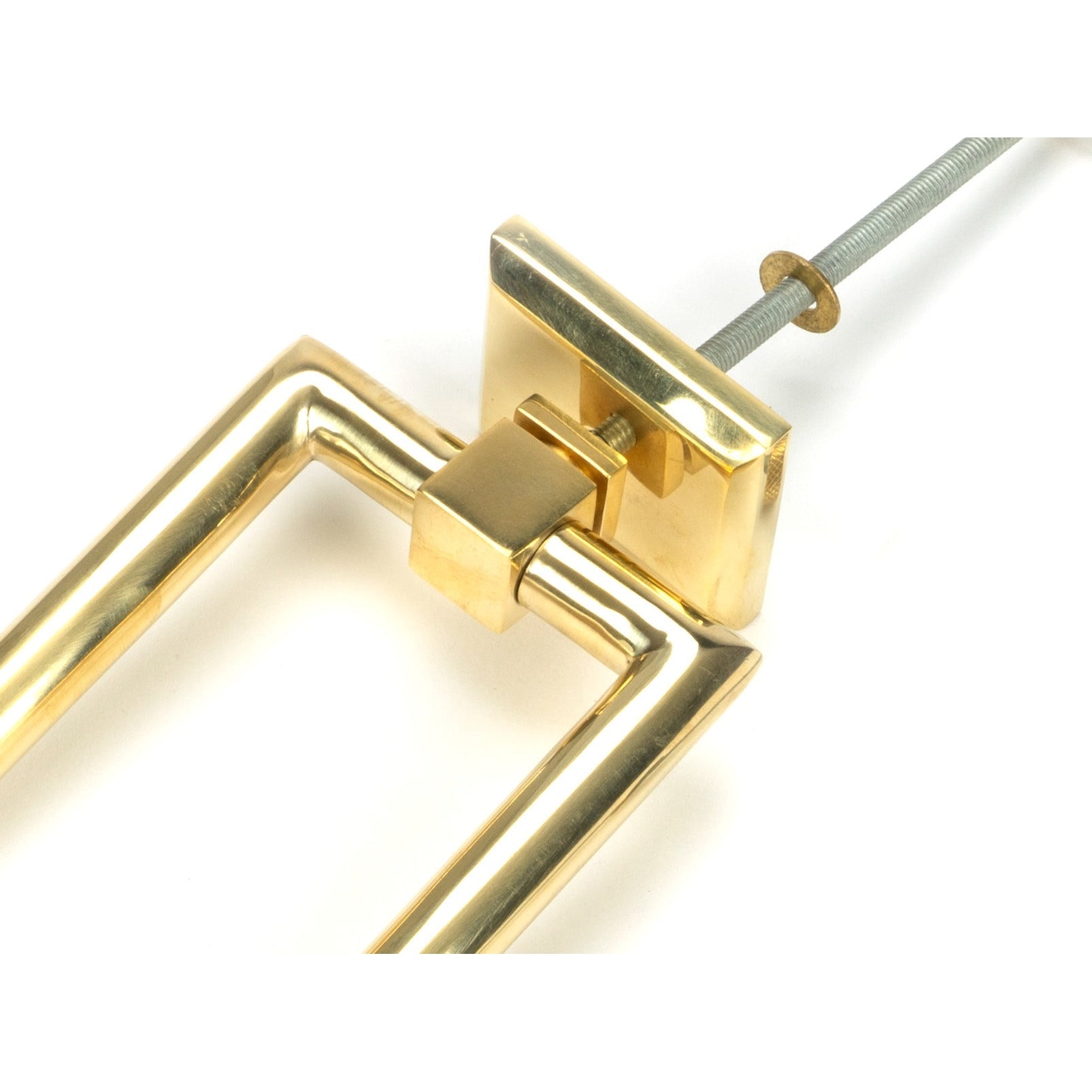 Polished Brass Brompton Door Knocker | From The Anvil-Bolt-Through Door Knockers-Yester Home
