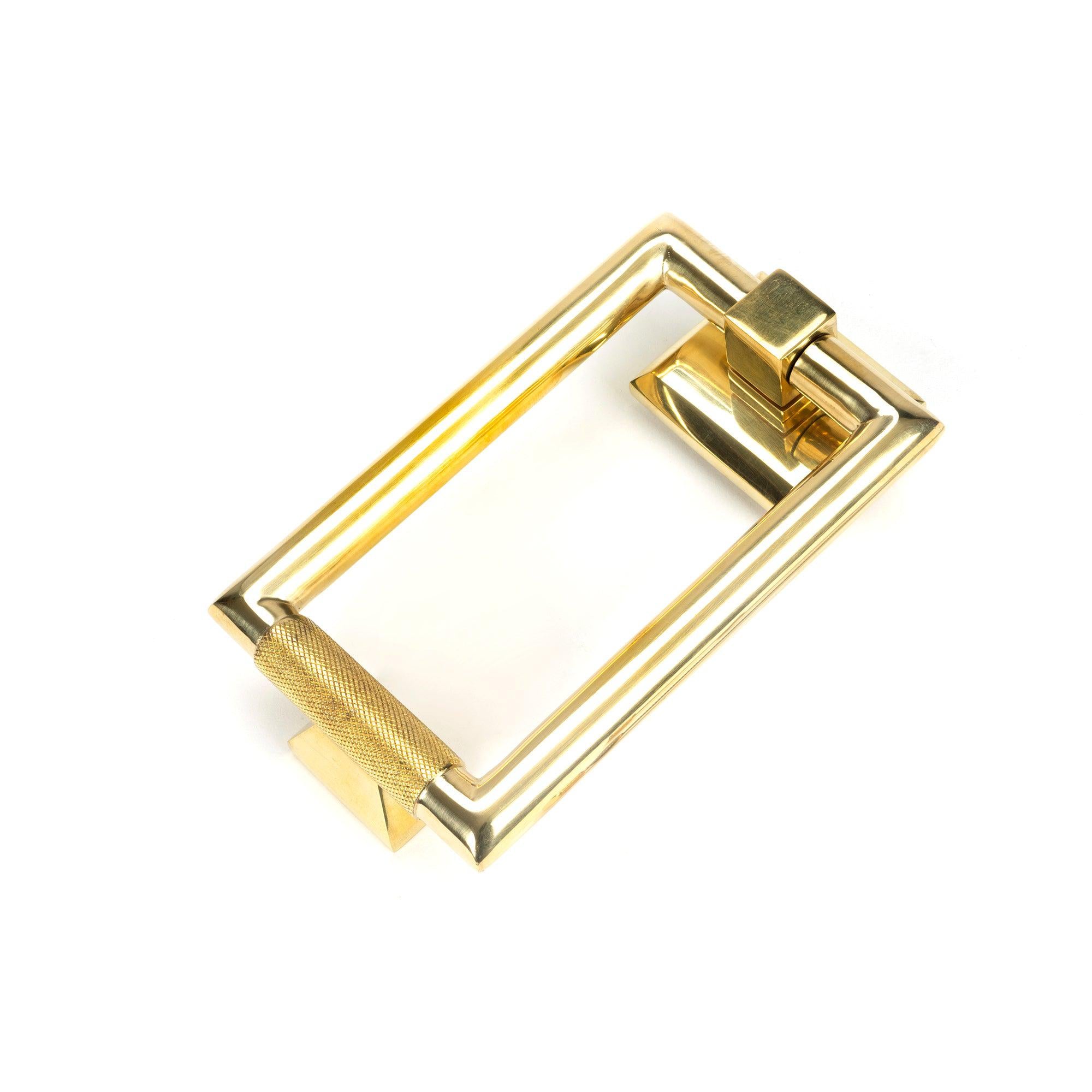 Polished Brass Brompton Door Knocker | From The Anvil - Bolt-Through Door Knockers - From The Anvil - Yester Home