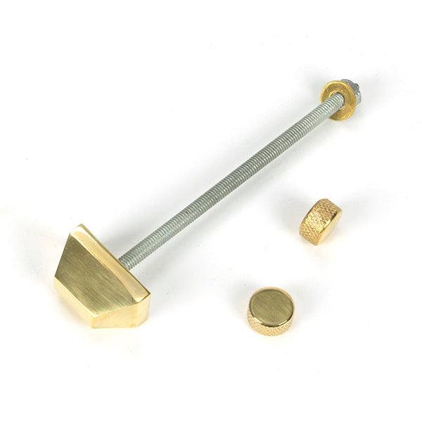 Polished Brass Brompton Door Knocker | From The Anvil-Bolt-Through Door Knockers-Yester Home