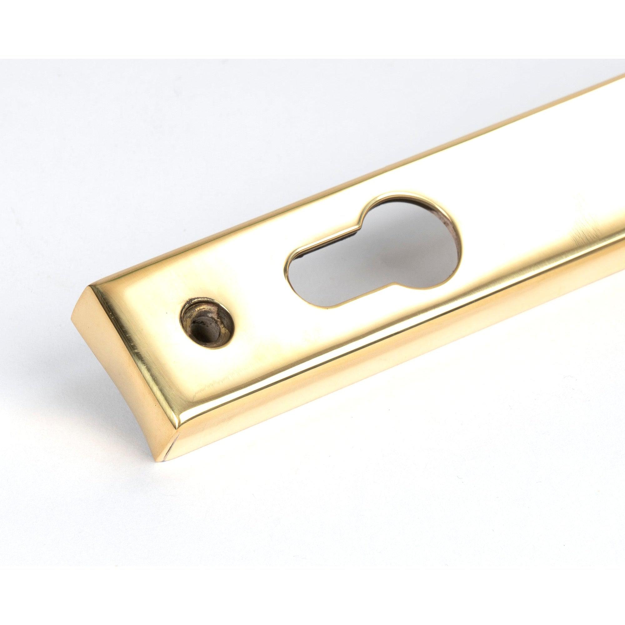 Polished Brass Brompton Slimline Lever Espag. Lock Set | From The Anvil-Espagnolette-Yester Home