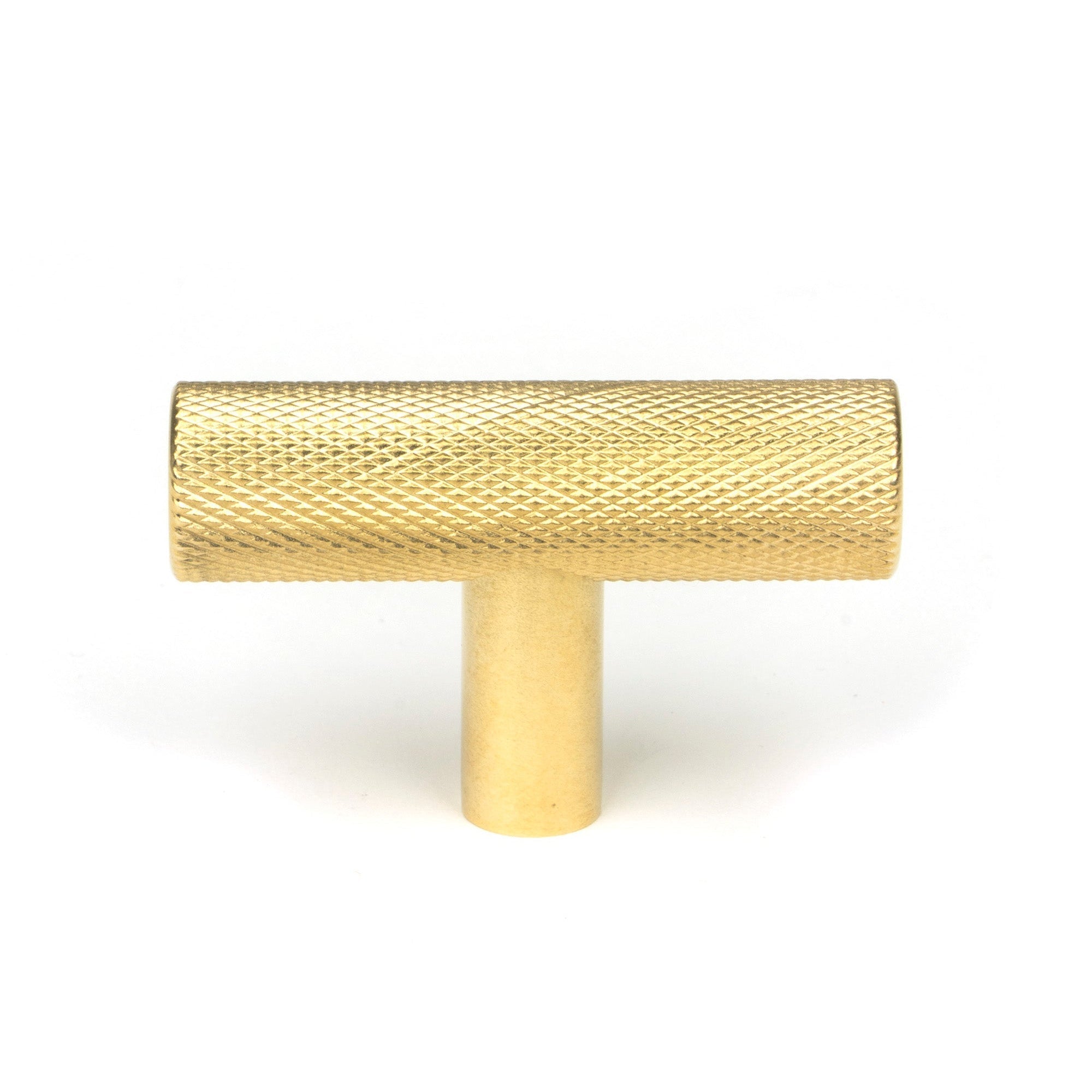 Polished Brass Brompton T-Bar | From The Anvil-Cabinet Knobs-Yester Home