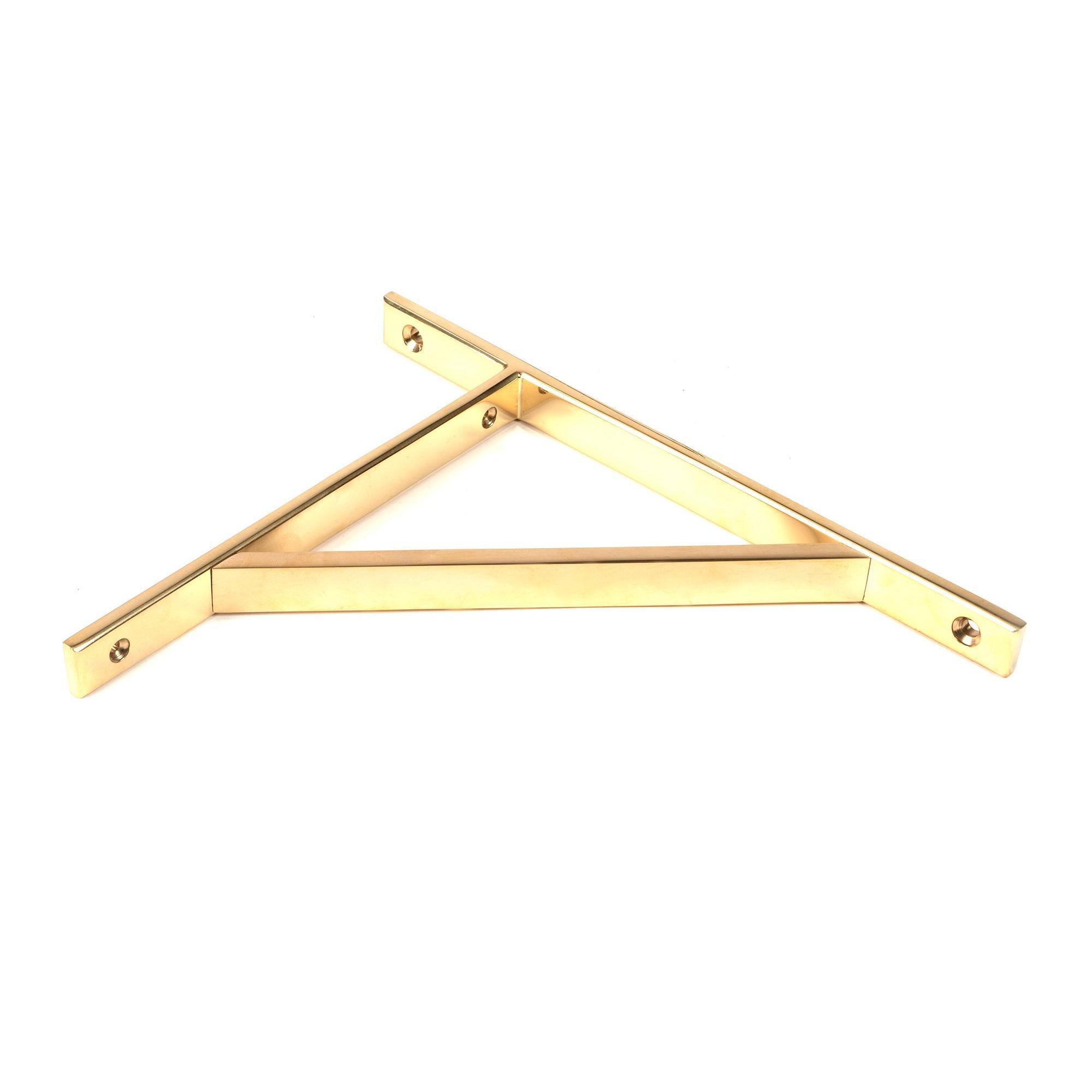 Polished Brass Chalfont Shelf Bracket (260mm x 200mm) | From The Anvil - Shelf Brackets - From The Anvil - Yester Home