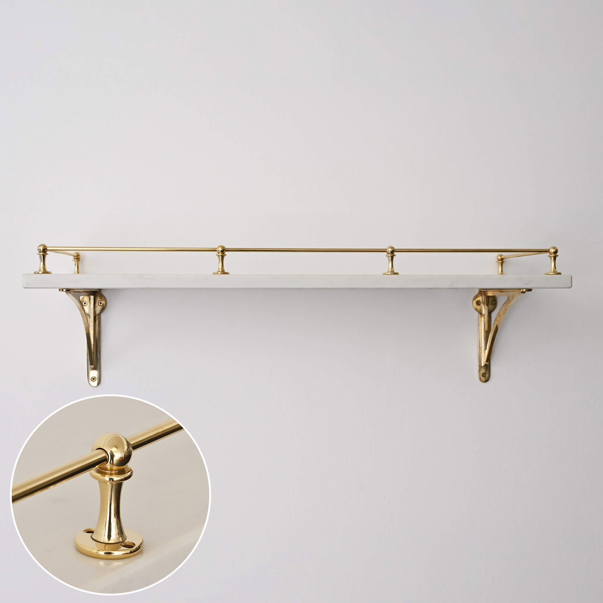 Classic Gallery Shelf Rail | Polished Brass - Gallery Rails - Yester Home - Yester Home