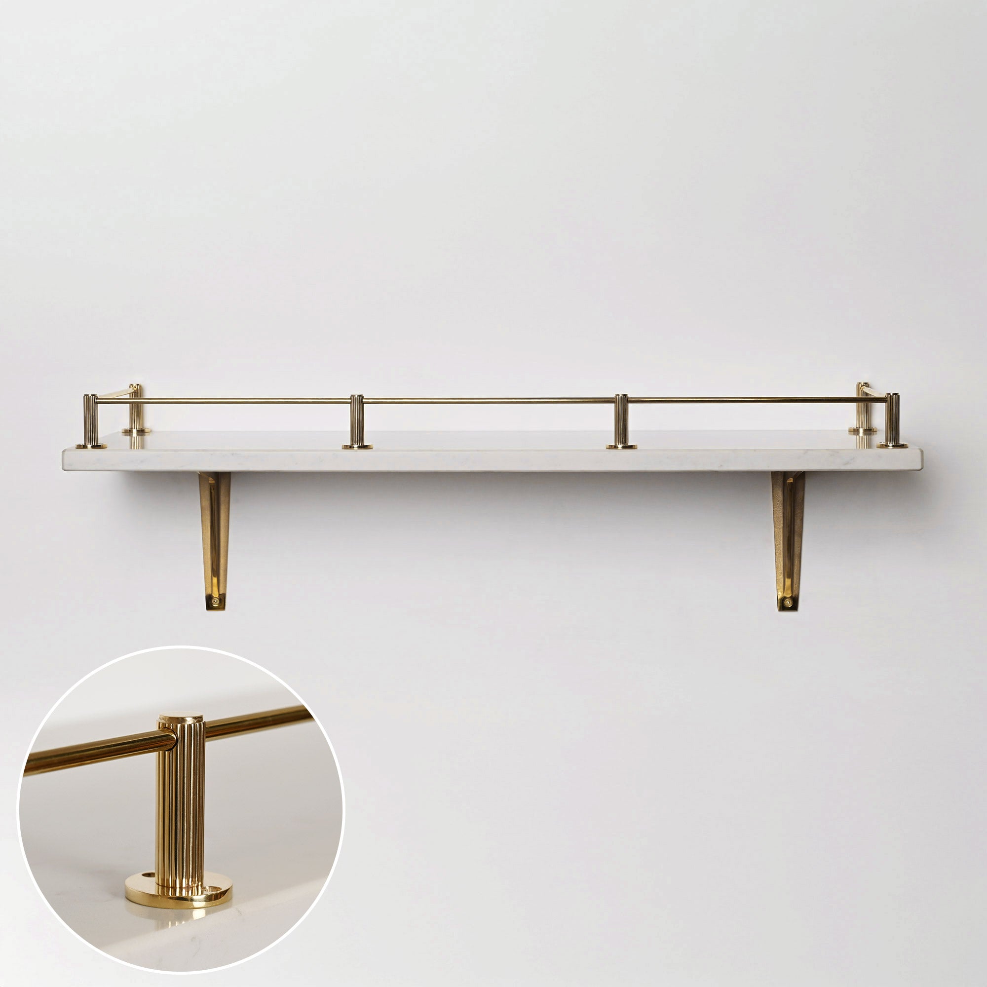 Claverley Gallery Shelf Rail | Polished Brass - Gallery Rails - Yester Home - Yester Home