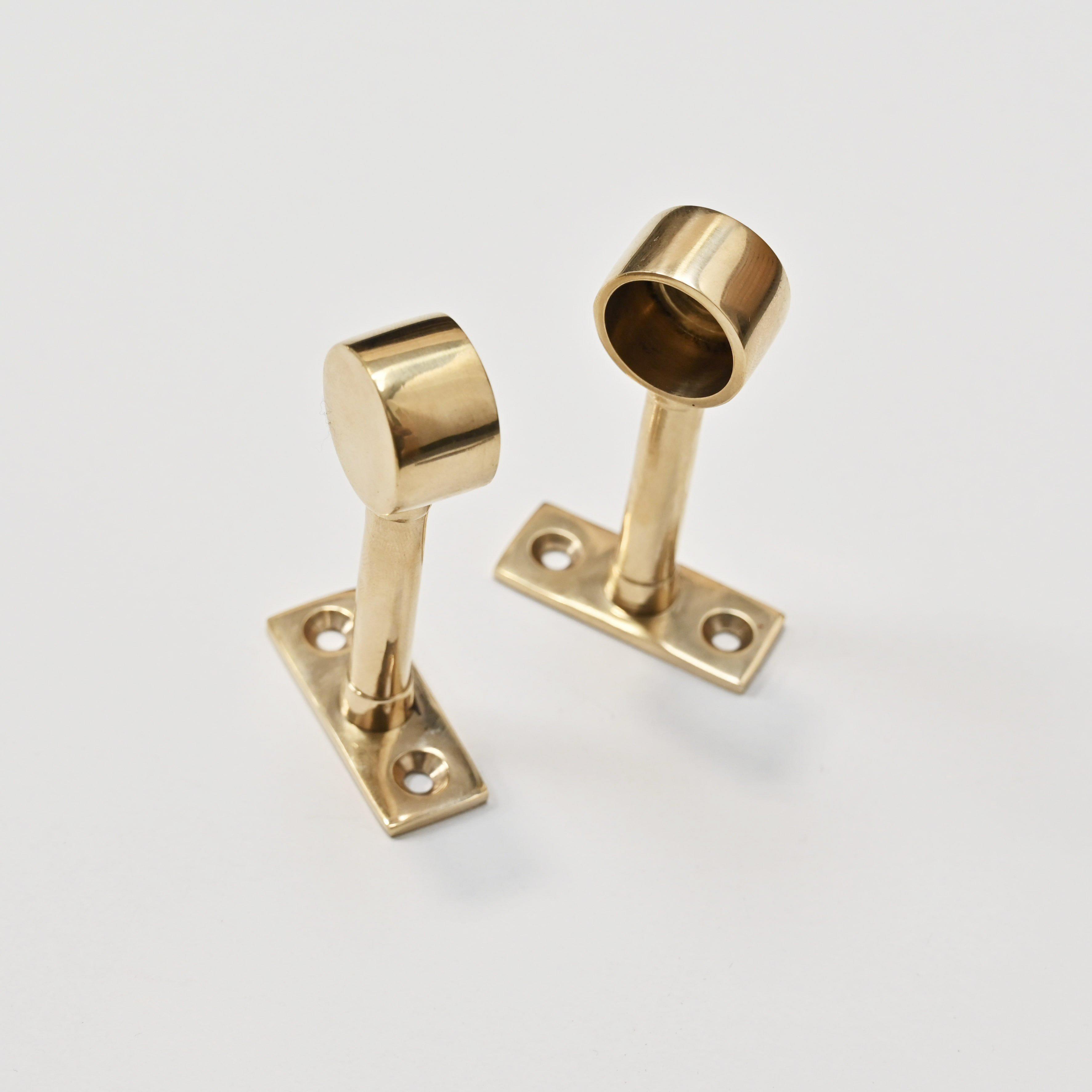 Polished Brass Hanging Rail-Hook Rails-Yester Home