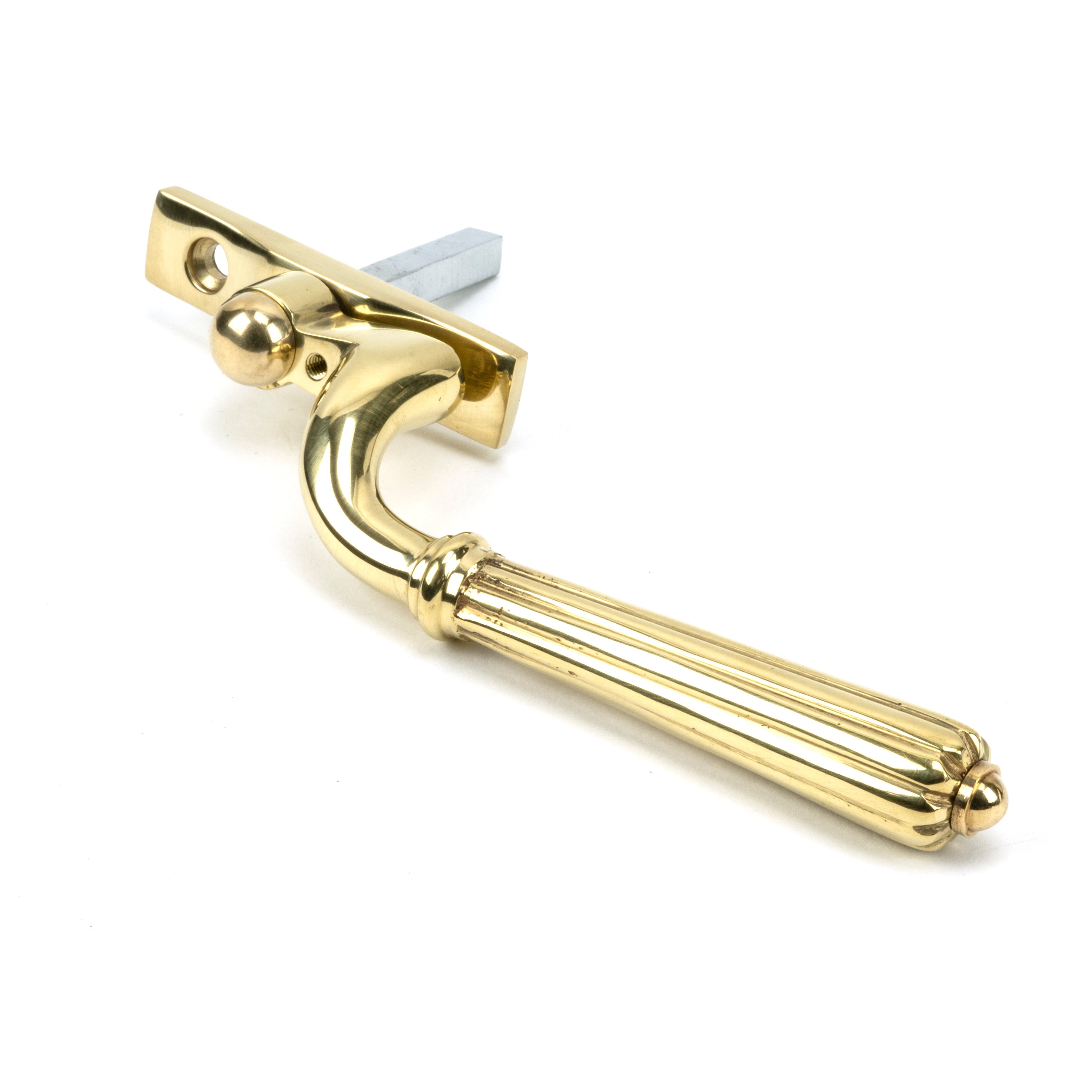 Polished Brass Hinton Espag - LH | From The Anvil-Espag. Fasteners-Yester Home