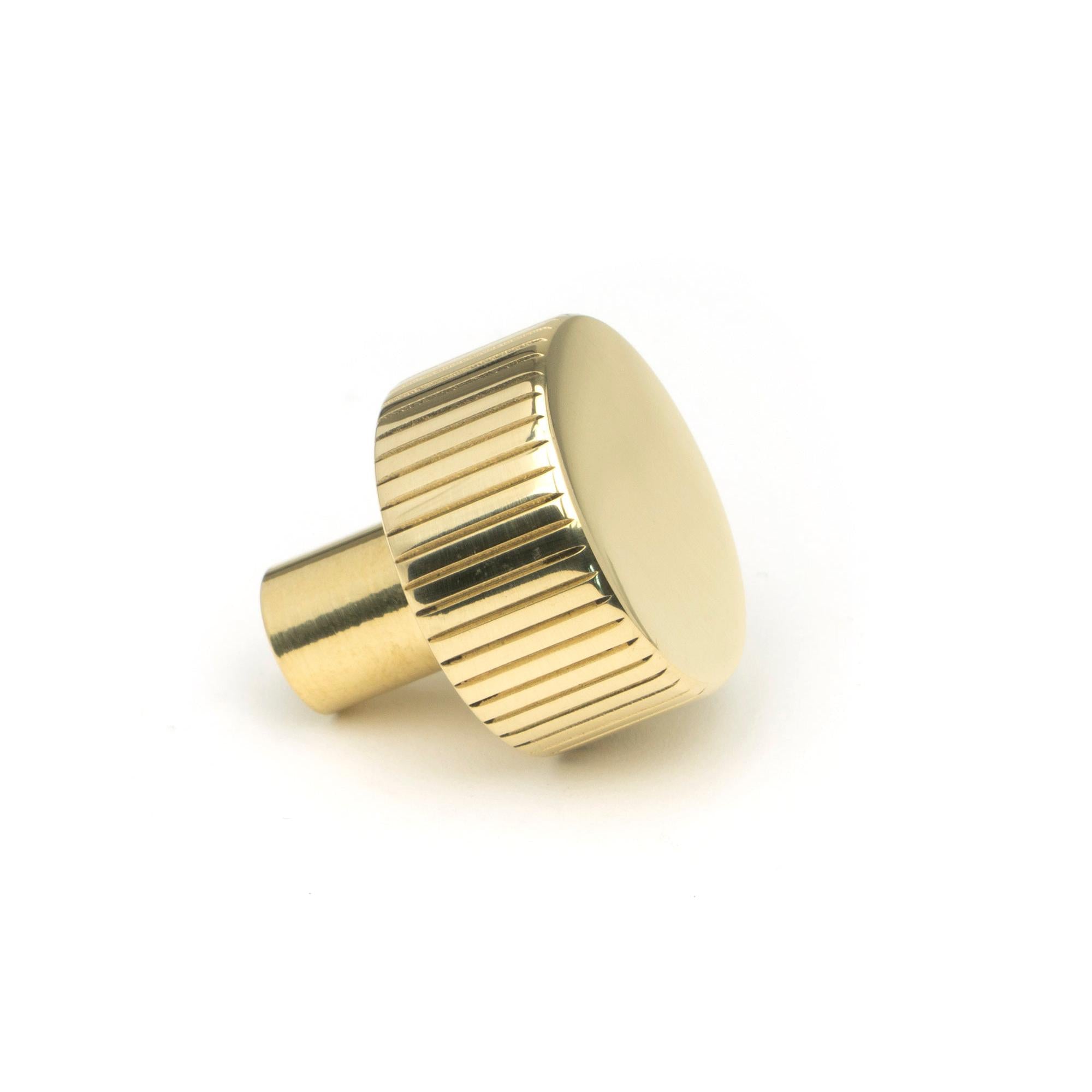 Polished Brass Judd Cabinet Knob - 25mm (No Rose) | From The Anvil - Cabinet Knobs - From The Anvil - Yester Home