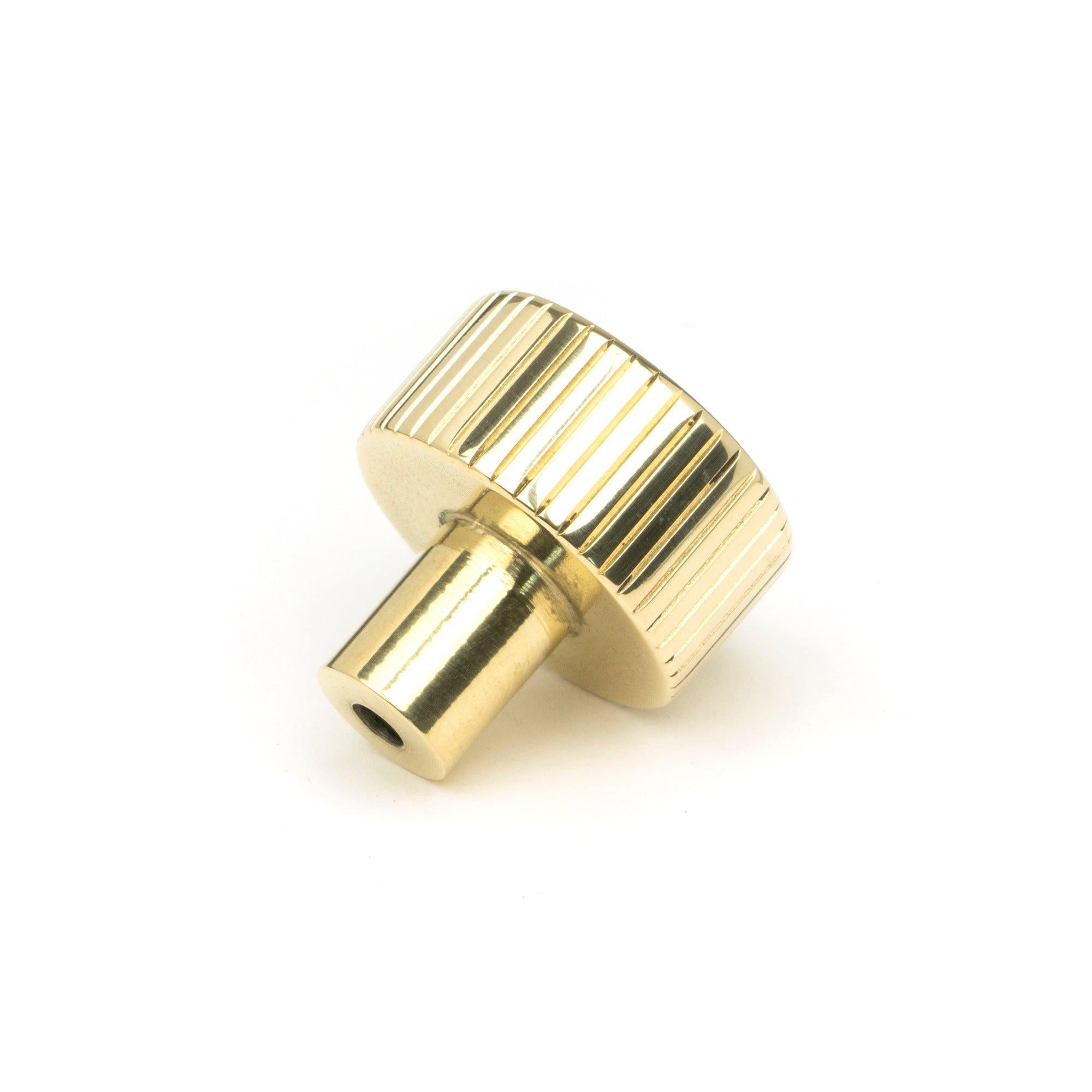 Polished Brass Judd Cabinet Knob - 25mm (No Rose) | From The Anvil - Cabinet Knobs - From The Anvil - Yester Home