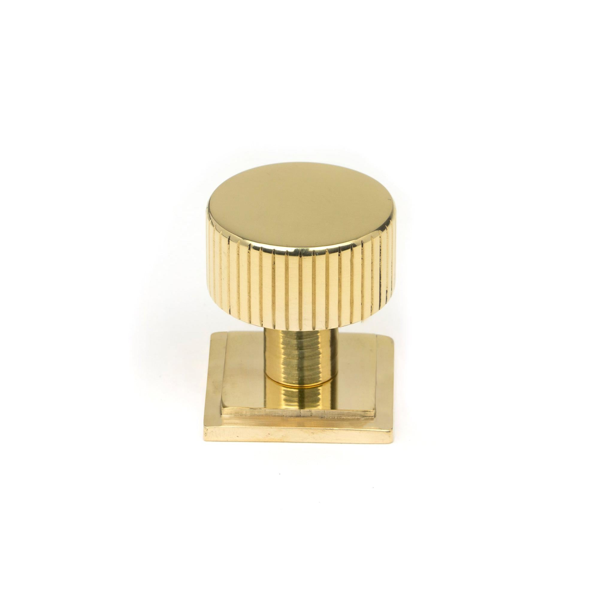 Polished Brass Judd Cabinet Knob - 25mm (Square) | From The Anvil - Cabinet Knobs - From The Anvil - Yester Home
