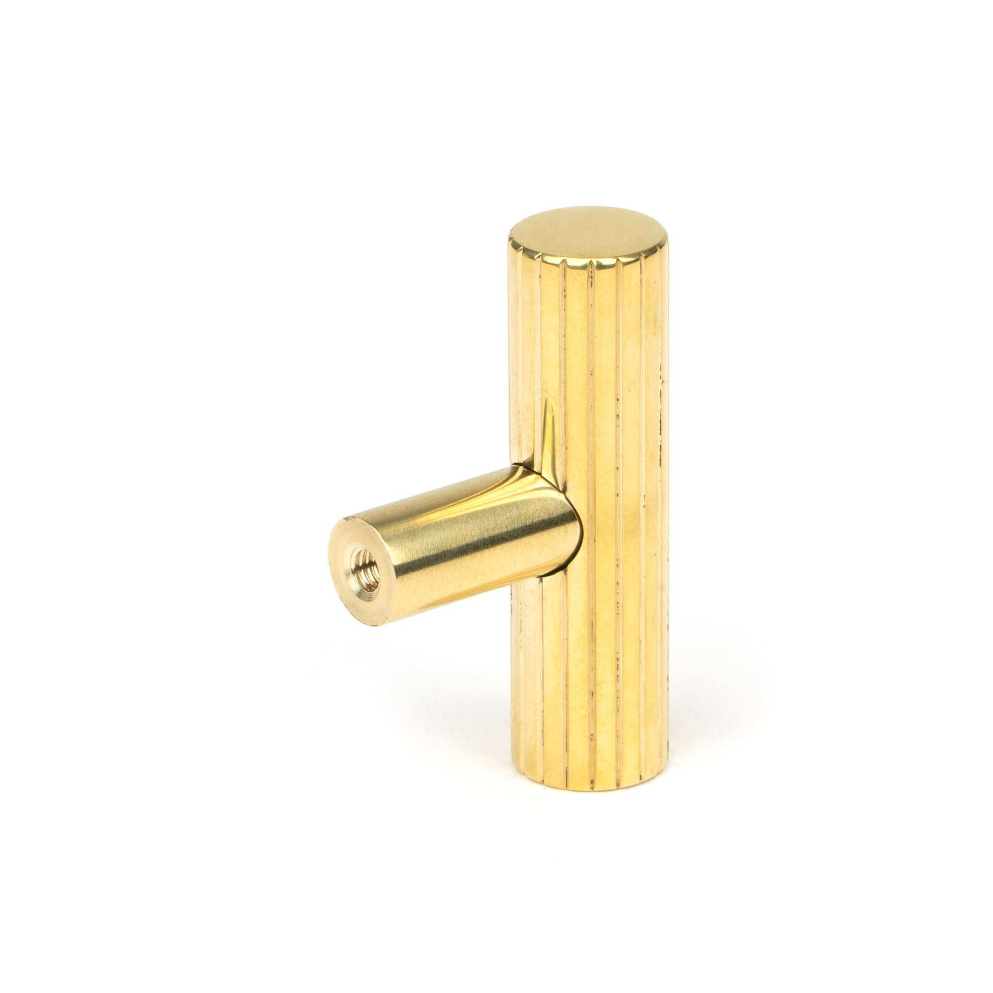 Polished Brass Judd T-Bar | From The Anvil-Cabinet Knobs-Yester Home