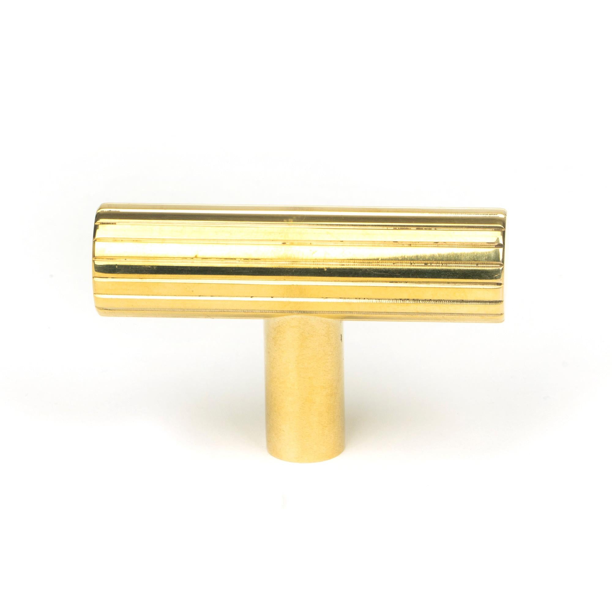 Polished Brass Judd T-Bar | From The Anvil - Cabinet Knobs - From The Anvil - Yester Home