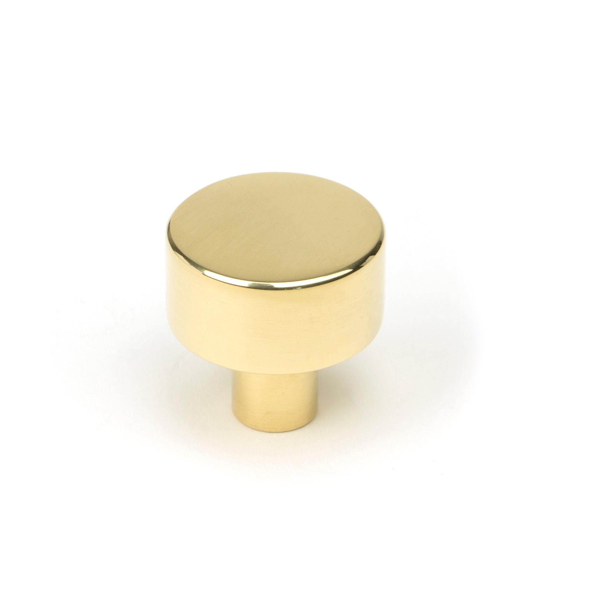 Polished Brass Kelso Cabinet Knob - 25mm (No Rose) | From The Anvil - Cabinet Knobs - From The Anvil - Yester Home
