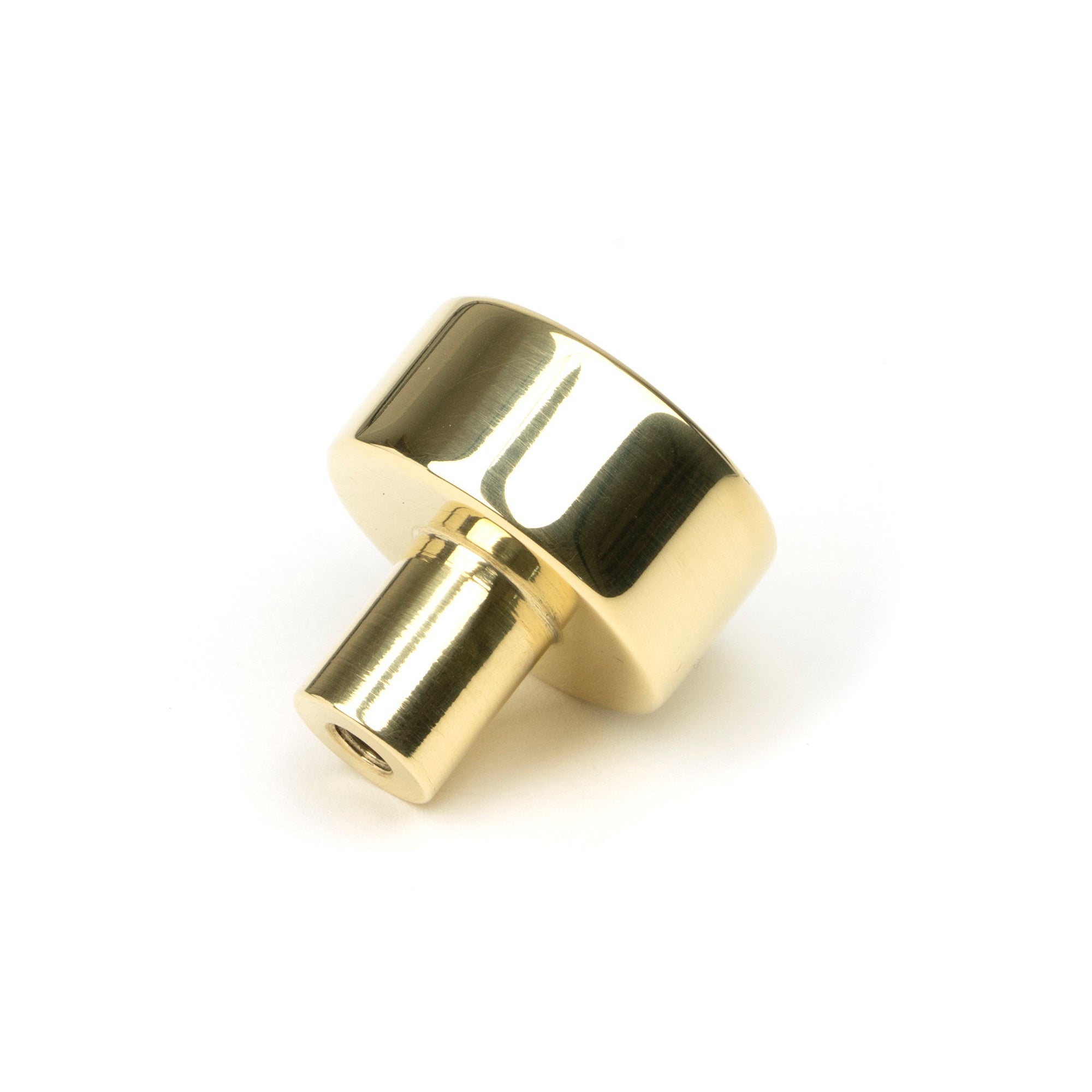 Polished Brass Kelso Cabinet Knob - 25mm (No Rose) | From The Anvil-Cabinet Knobs-Yester Home