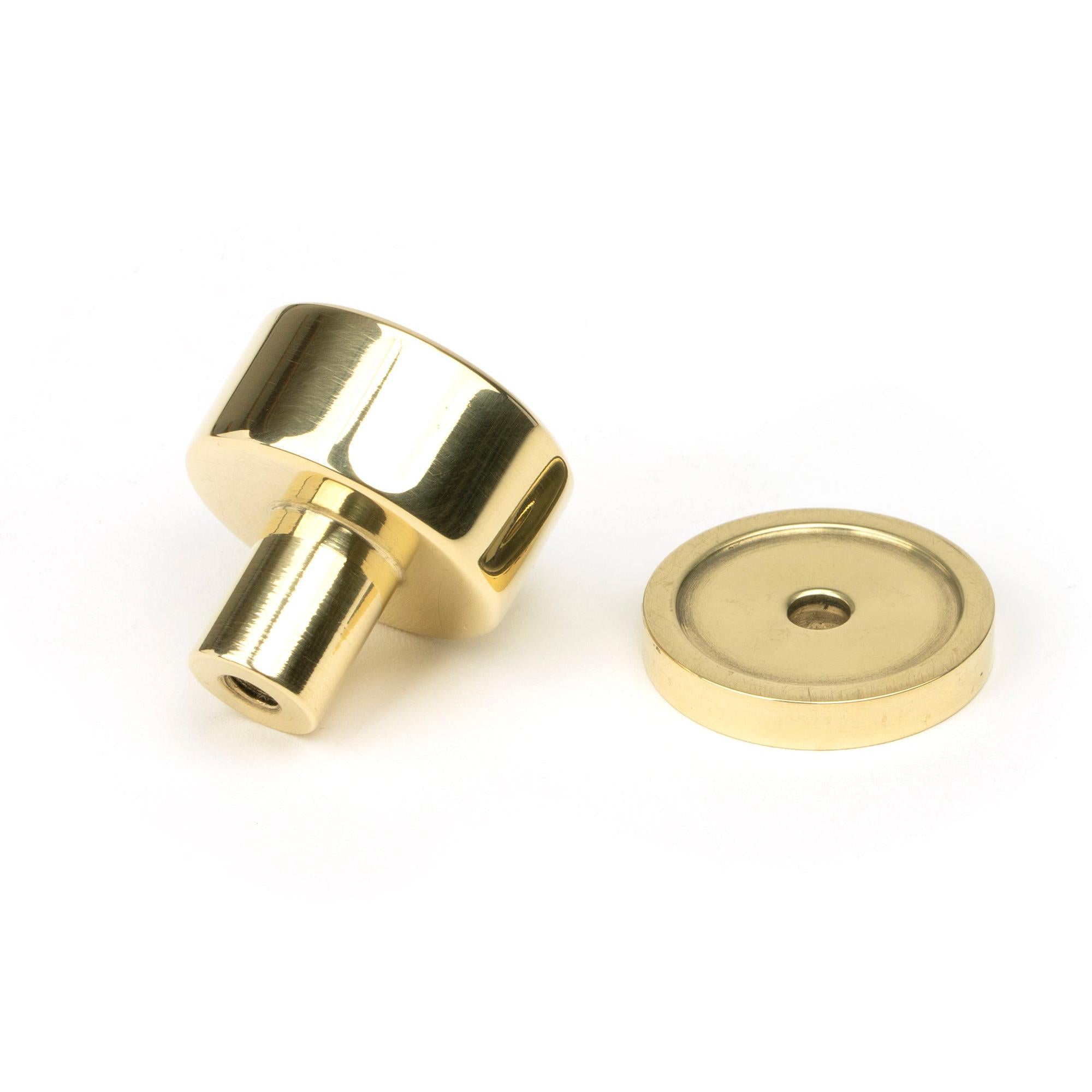 Polished Brass Kelso Cabinet Knob - 25mm (Plain) | From The Anvil - Cabinet Knobs - From The Anvil - Yester Home